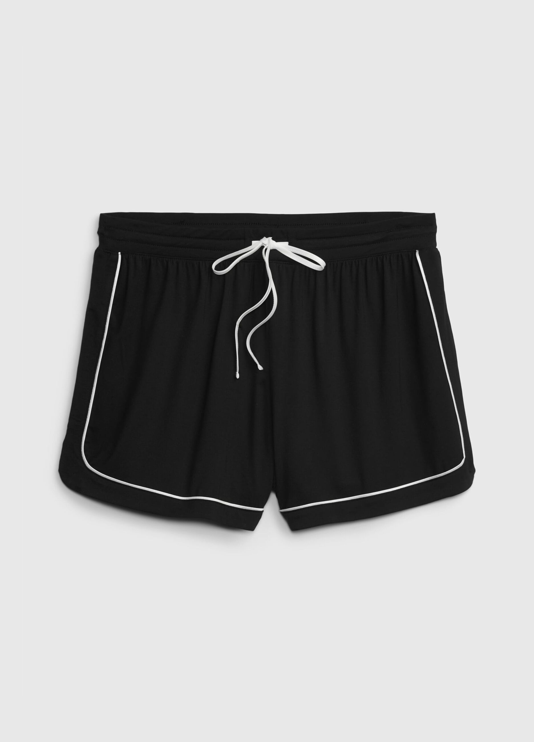 Shorts pigiama con piping a contrasto_5