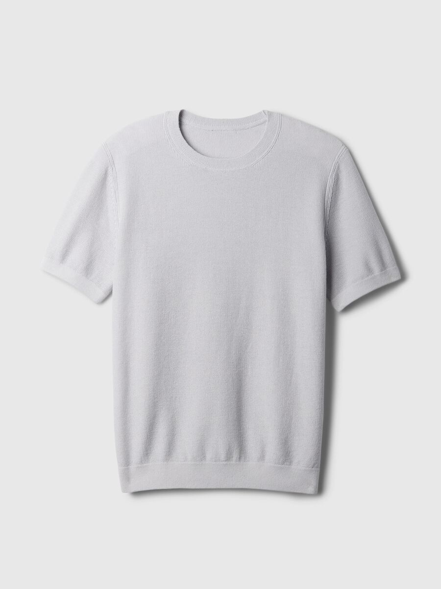 T-shirt in maglia di misto lino Uomo_3