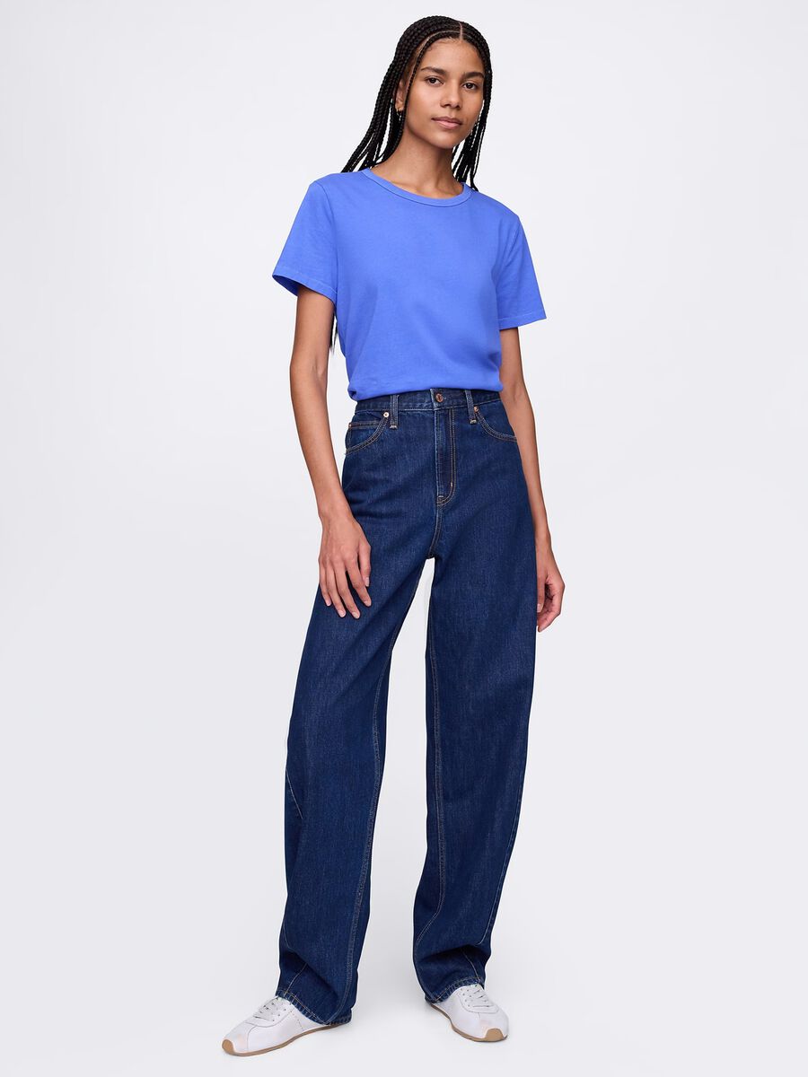 T-shirt blu Gap in cotone Donna_1