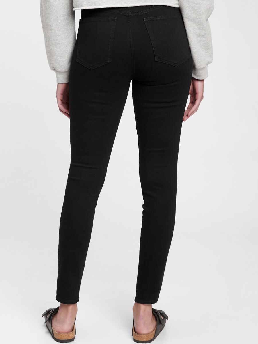 Jeans skinny fit a vita alta Donna_1