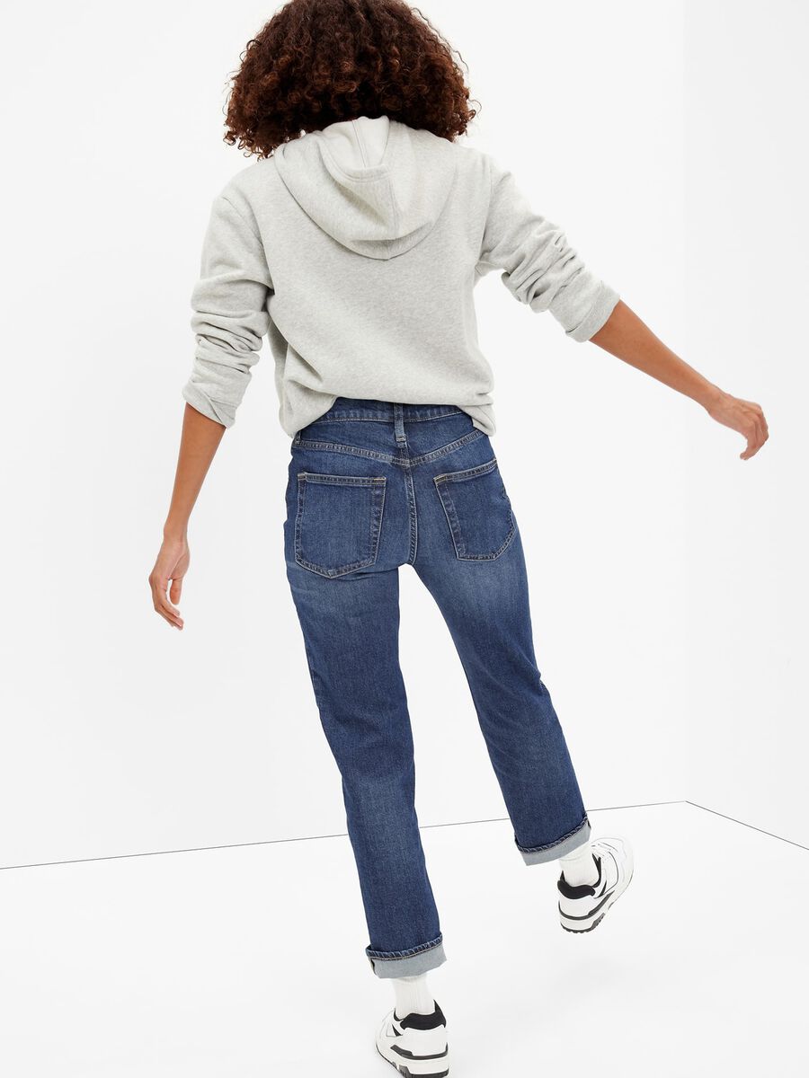 Jeans straight fit effetto maltinto Donna_1