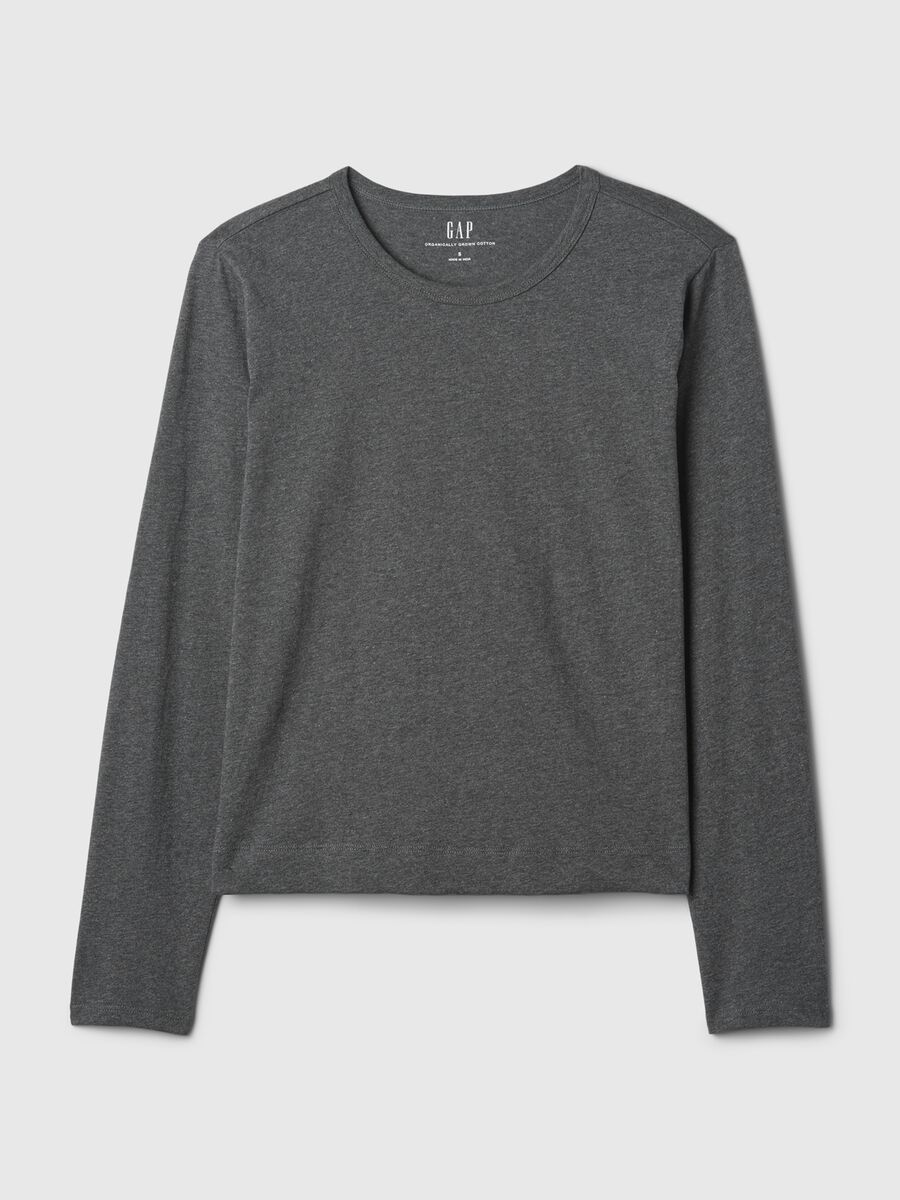 T-shirt a maniche lunghe in cotone Donna_3