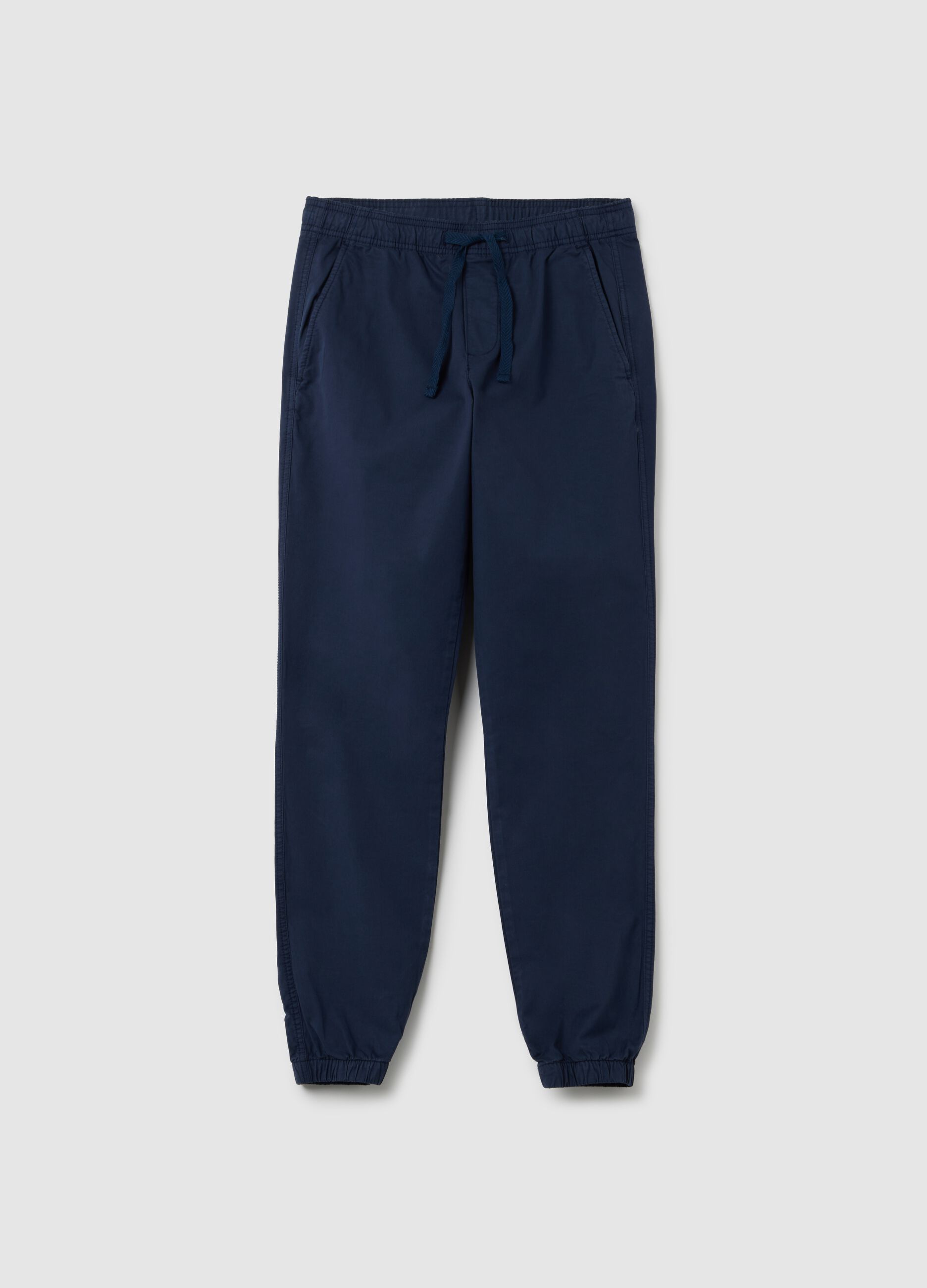 Stretch cotton joggers_1