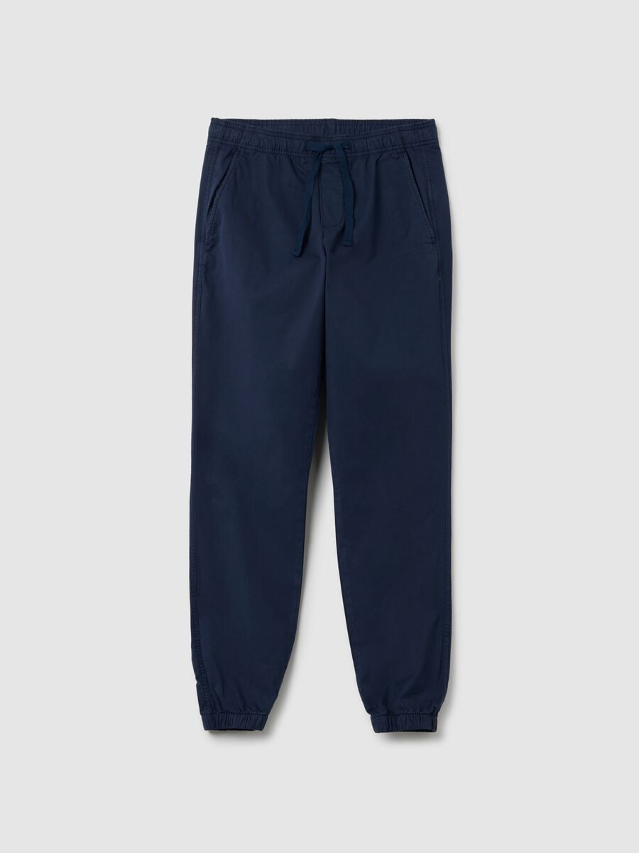 Stretch cotton joggers Man_1