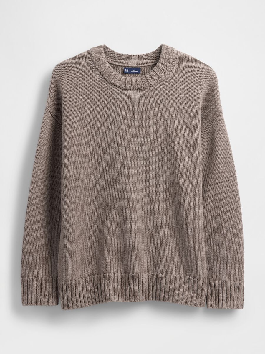 Maglione taupe in cotone Donna_3