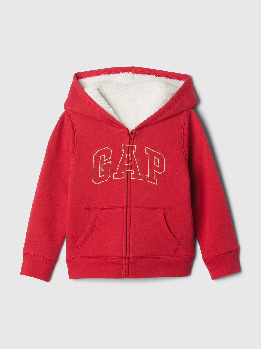Full-zip con cappuccio interno in sherpa Bimba_0
