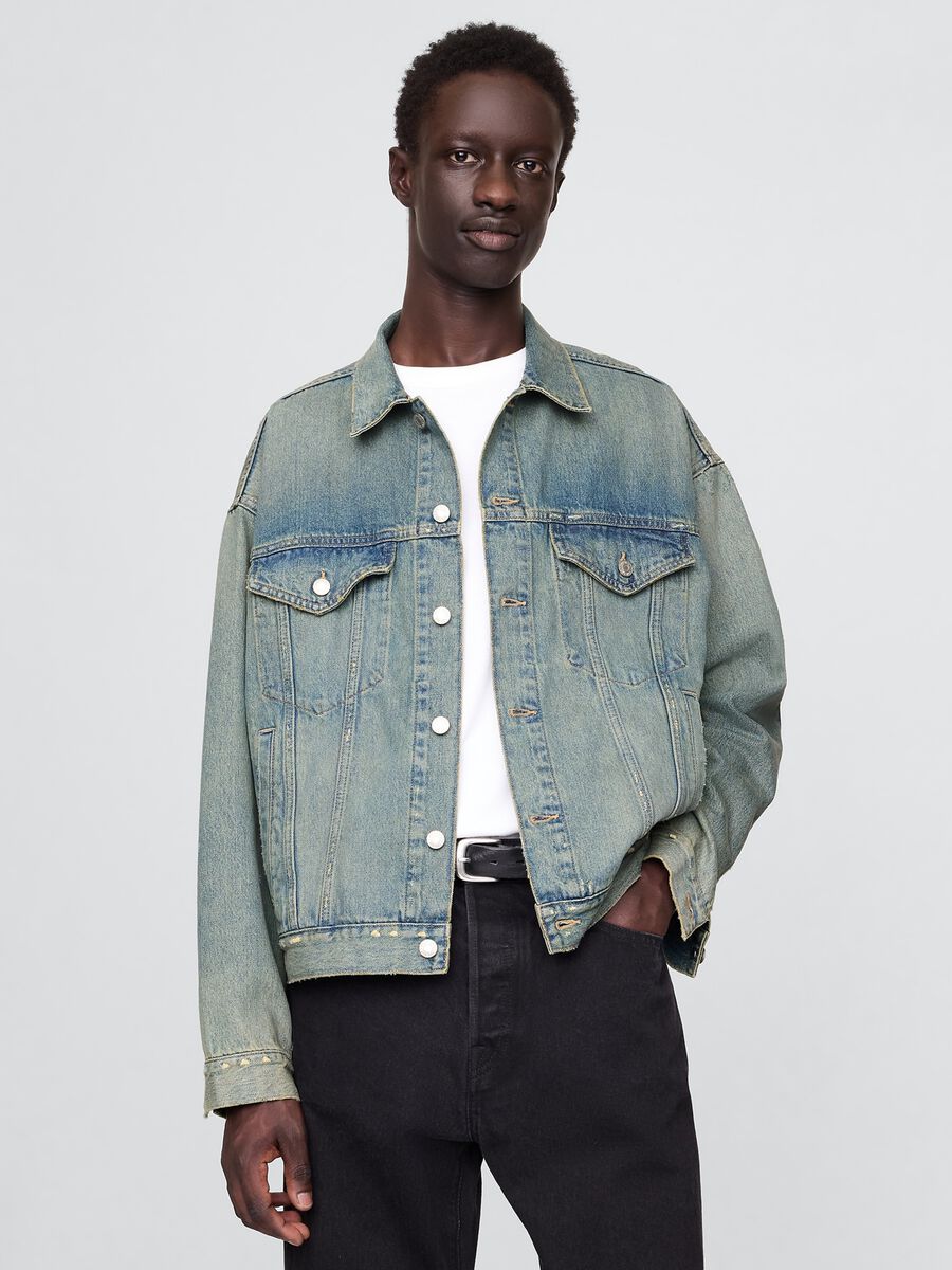 Giacca in denim gap in puro cotone Uomo_0