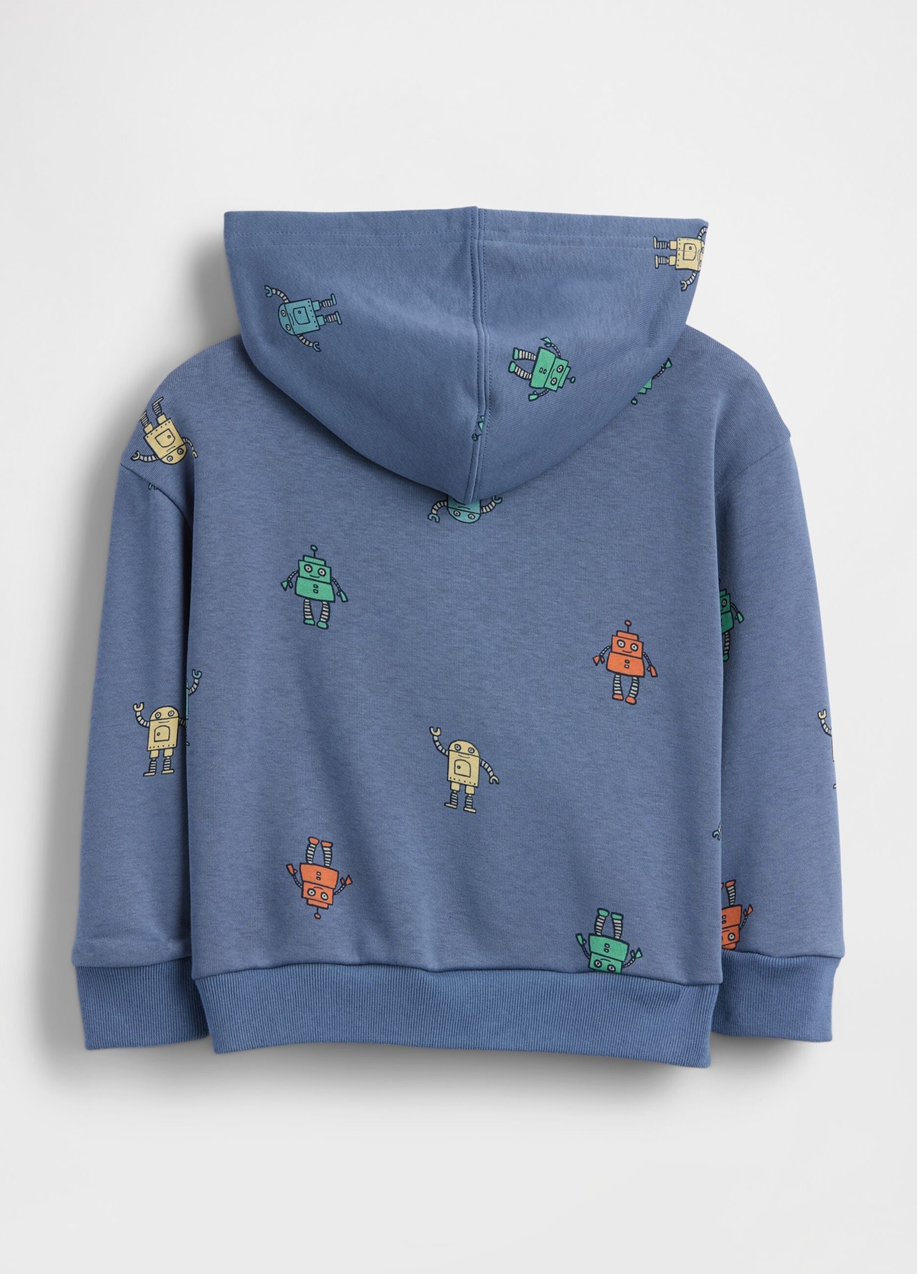 Felpa con logo GAP, cappuccio e zip in misto cotone