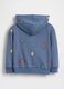 Felpa con logo GAP, cappuccio e zip in misto cotone_1