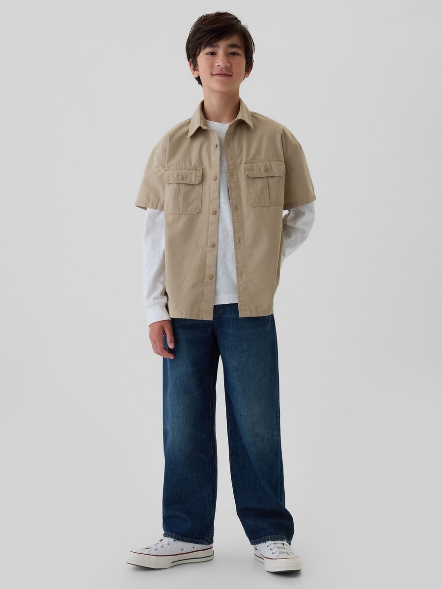 Jeans baggy fit cinque tasche Bambino_0