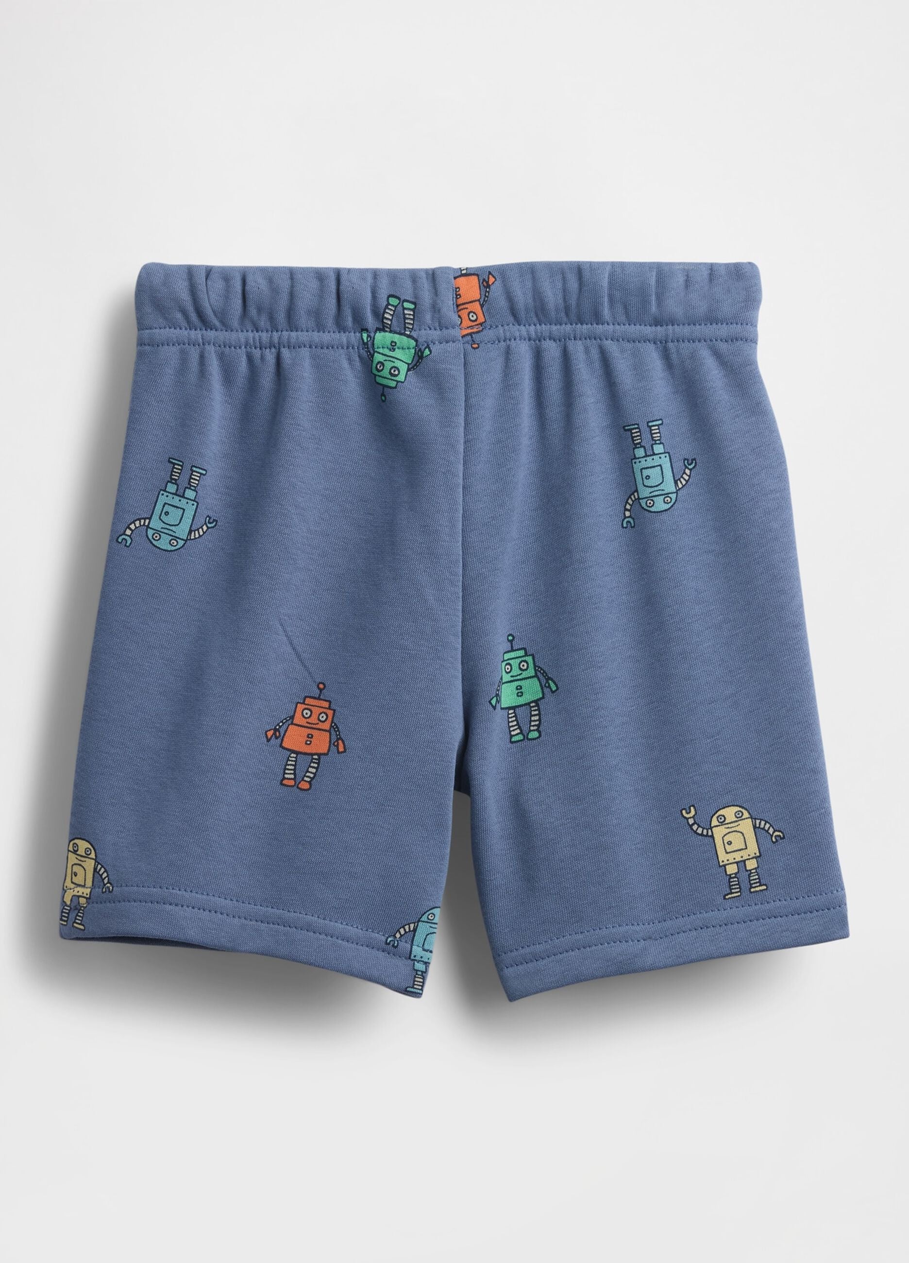 Shorts in misto cotone con logo GAP e stampa robot