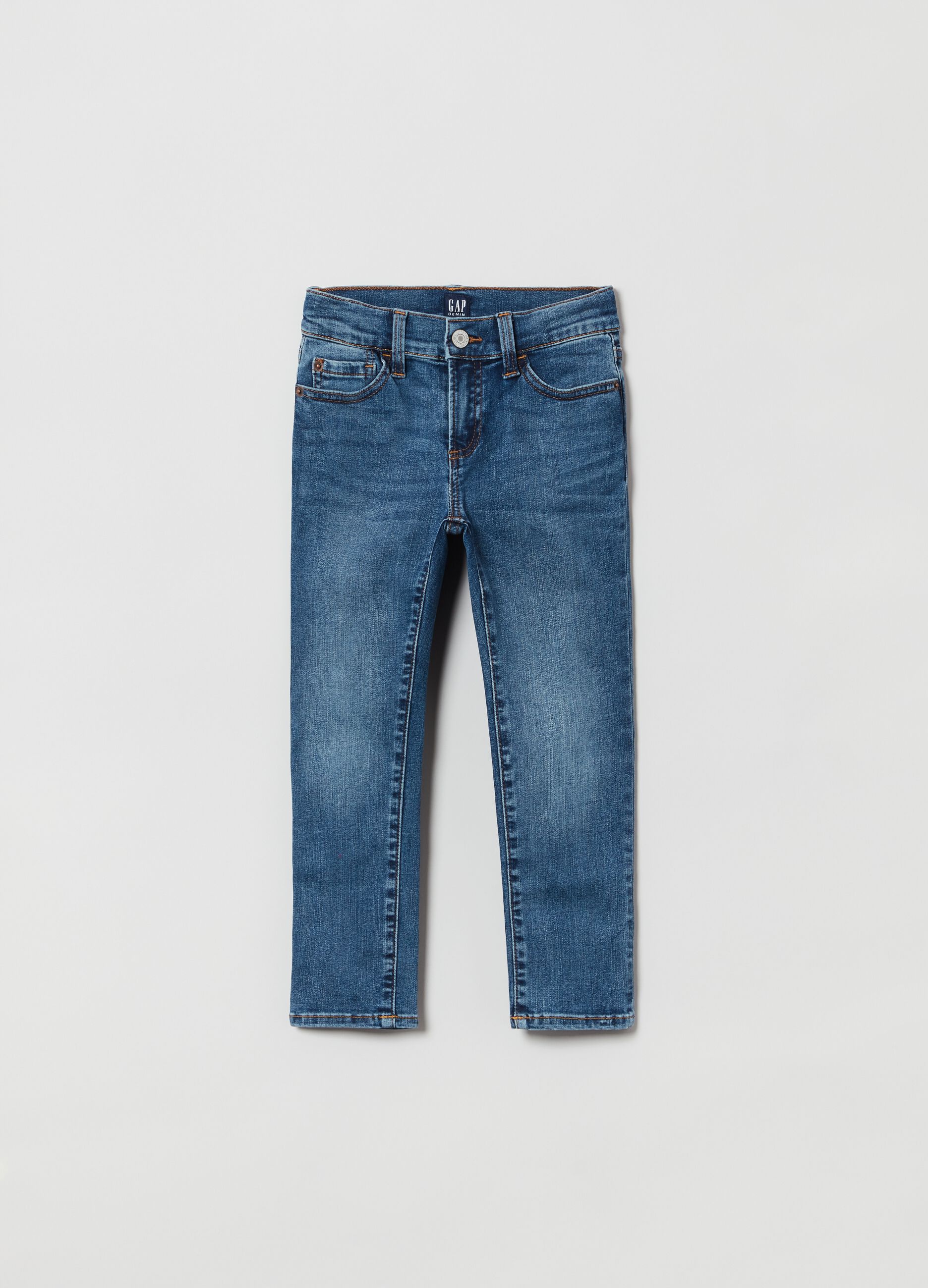 Jeans skinny fit con scoloriture