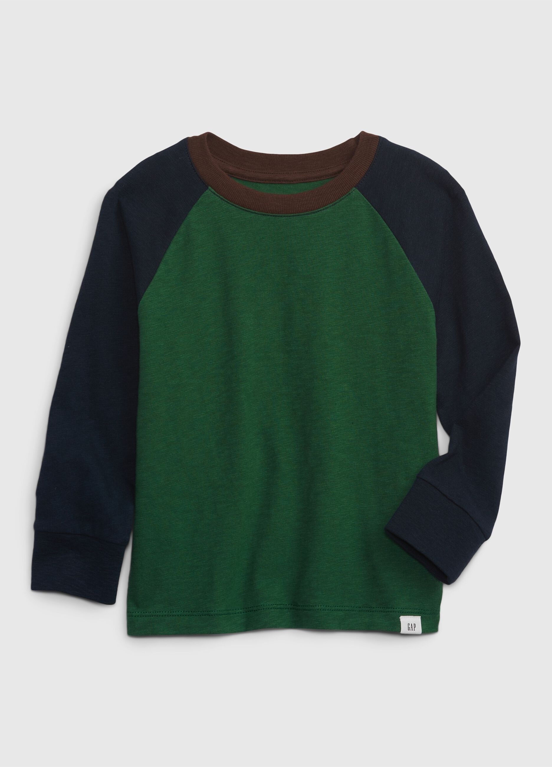 Colourblock T-shirt with raglan sleeves
