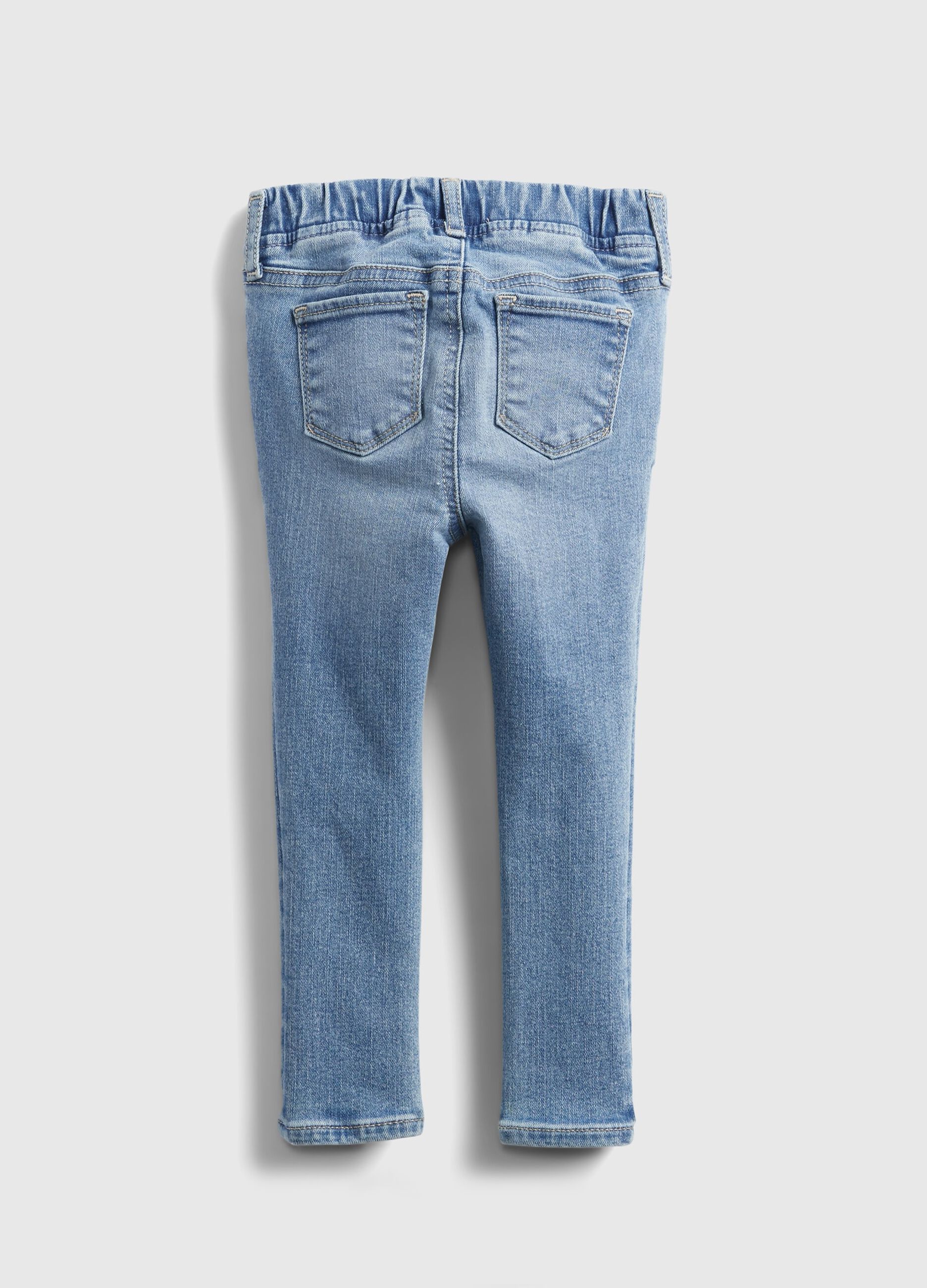 Jeggings with abrasions