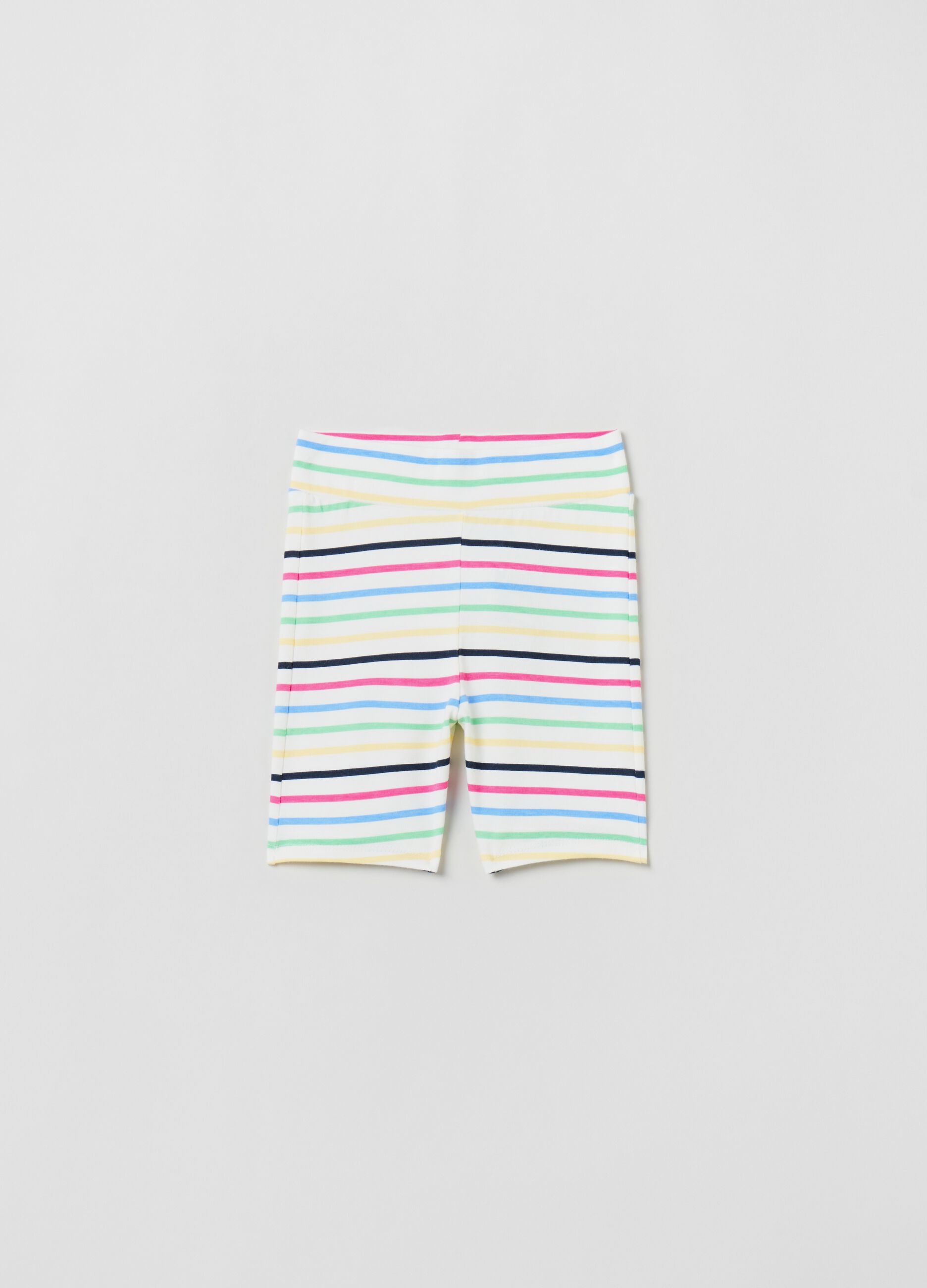 Striped patterned shorts