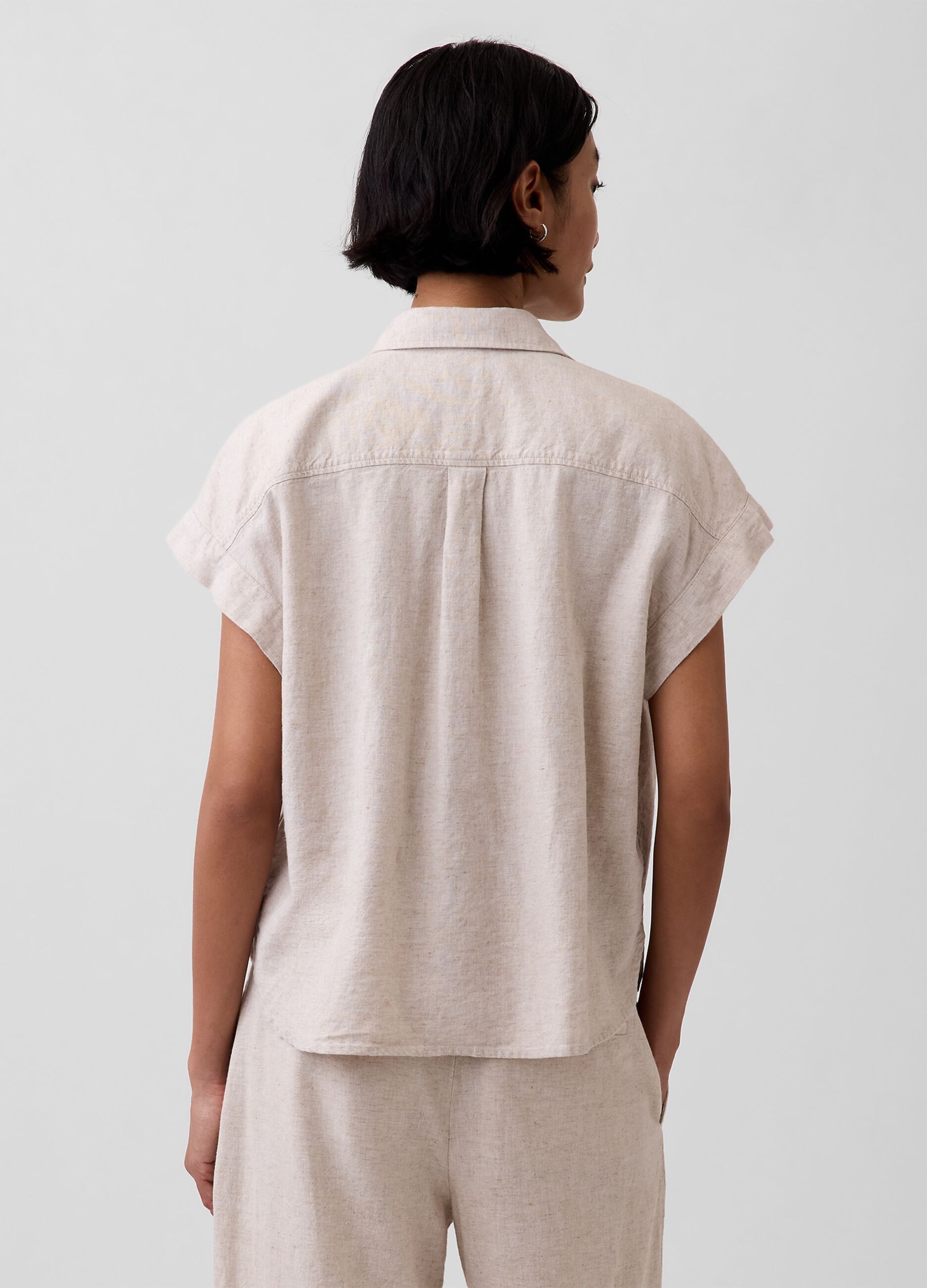 Camicia in misto lino