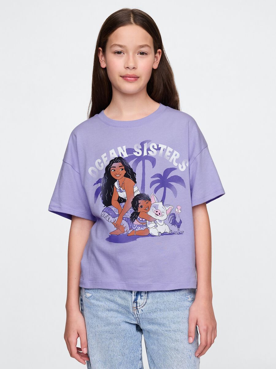 T-shirt girl lilla Ocean Sisters in cotone Bambina_0
