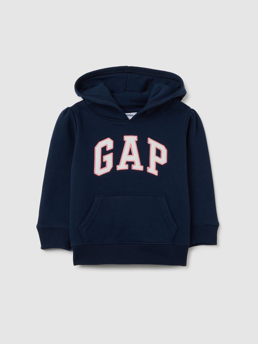 Felpa con cappuccio e patch logo Bimba_0