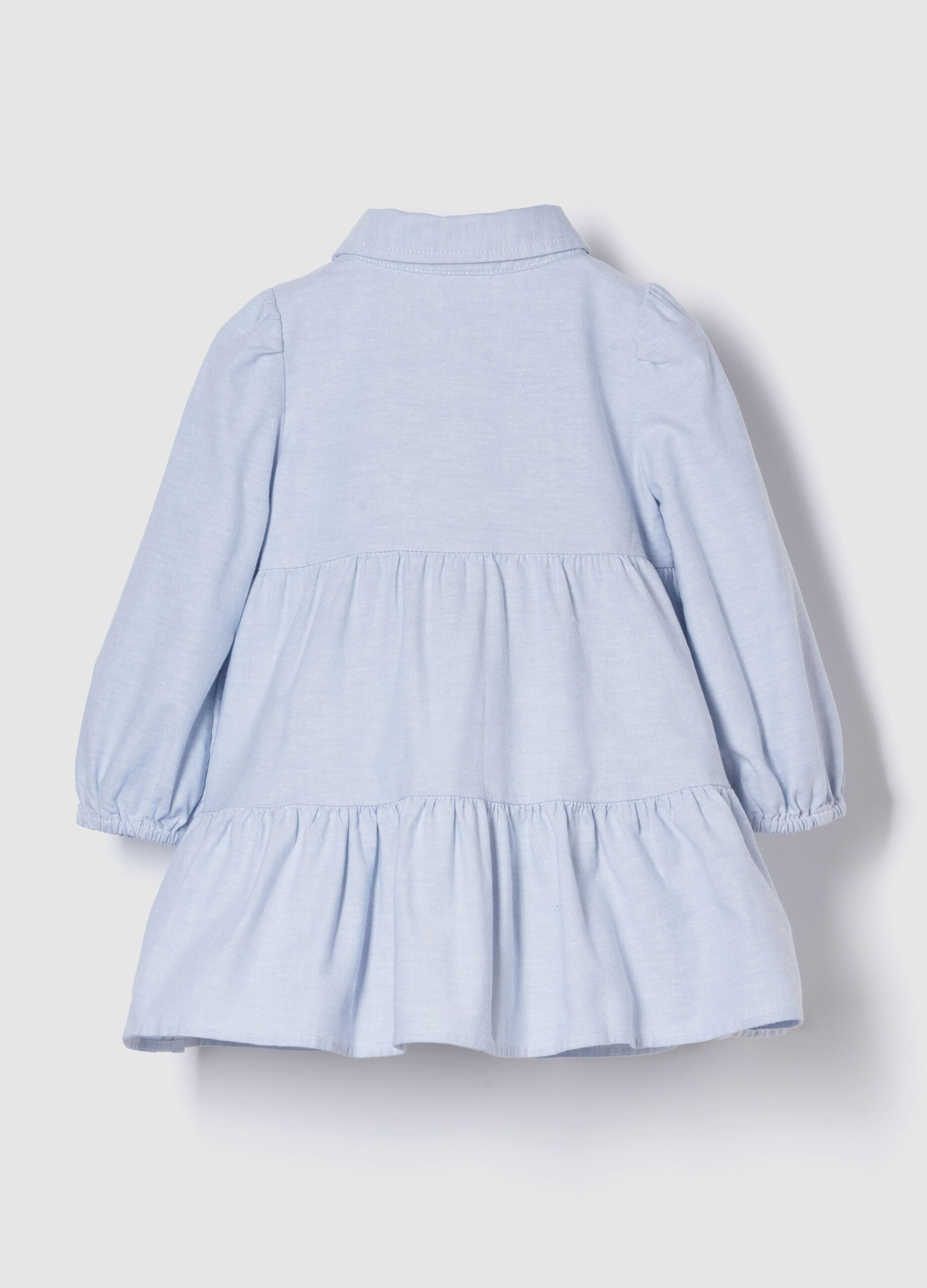 Vestito azzurro in cotone elasticizzato_2