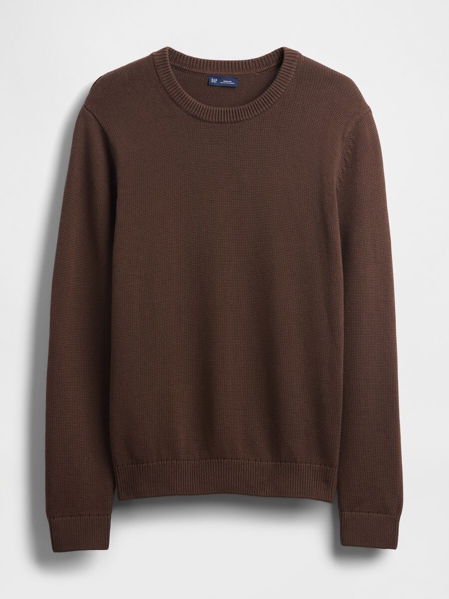 Maglione marrone in cotone Uomo_3