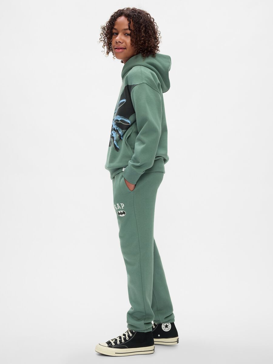 Joggers con stampa Batman e ricamo logo Bambino_1