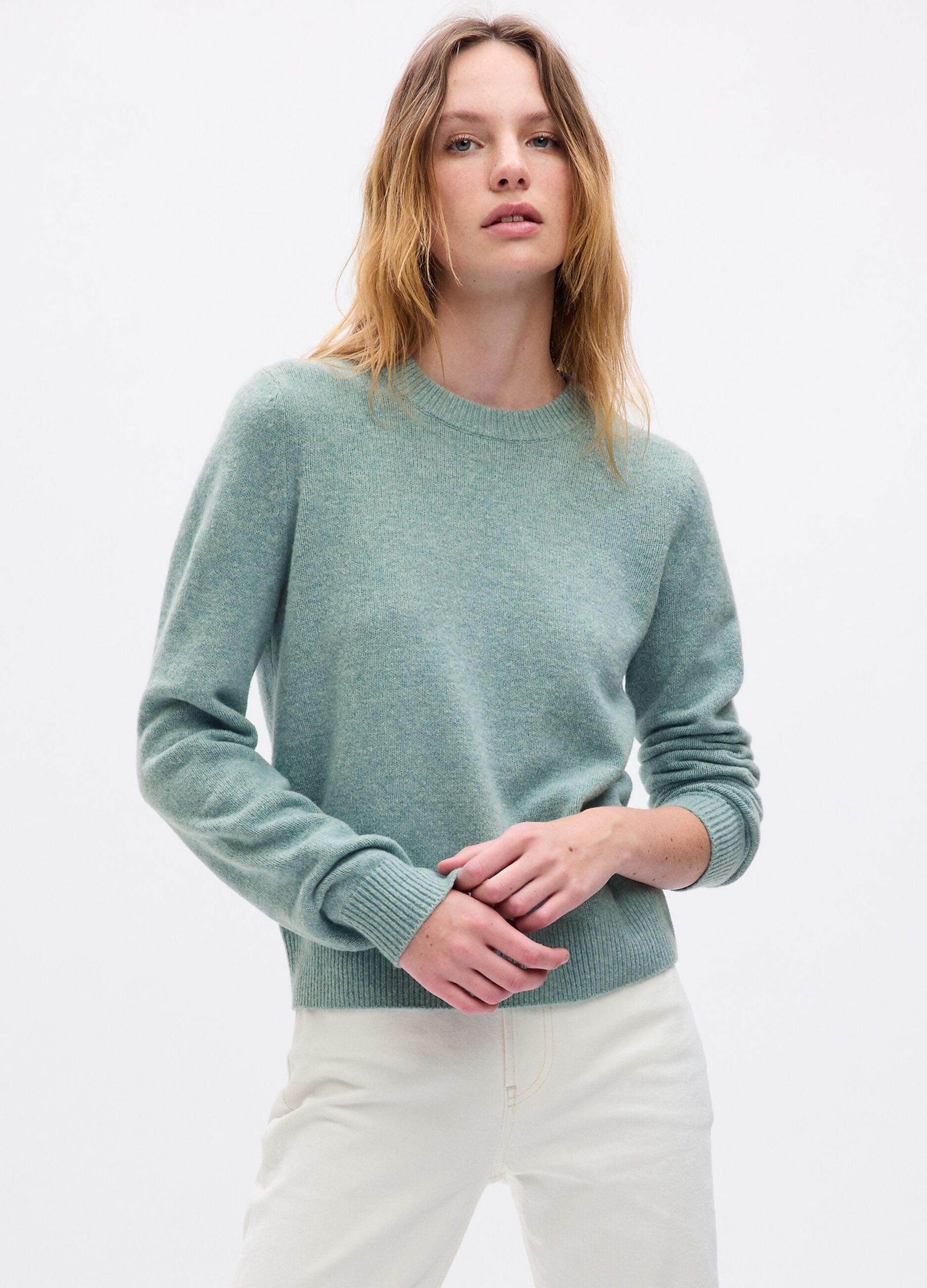 Pullover con scollo rotondo