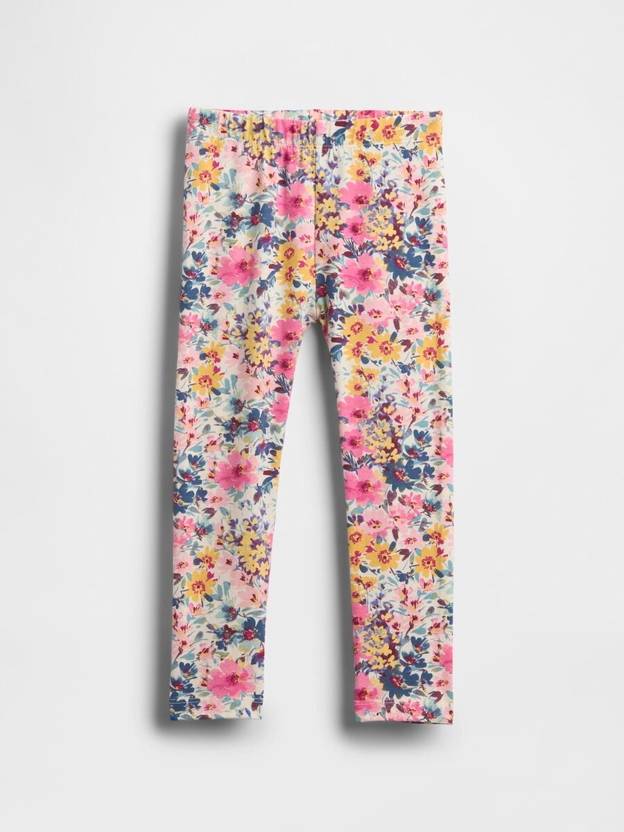 Multicoloured stretch leggings for girls Baby Girl_0