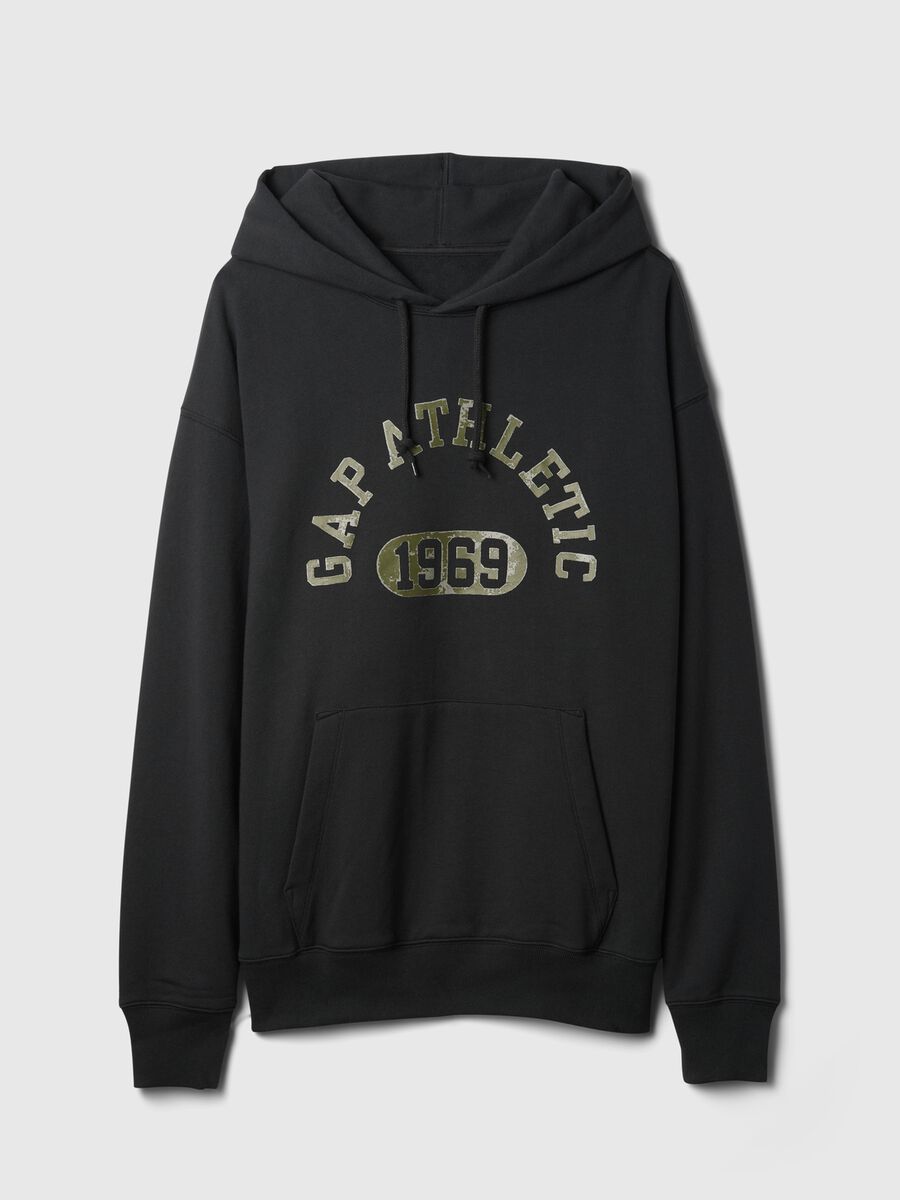 Felpa con cappuccio e stampa logo  Uomo_3