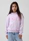 Felpa in misto cotone con logo GAP e motivo floreale_0