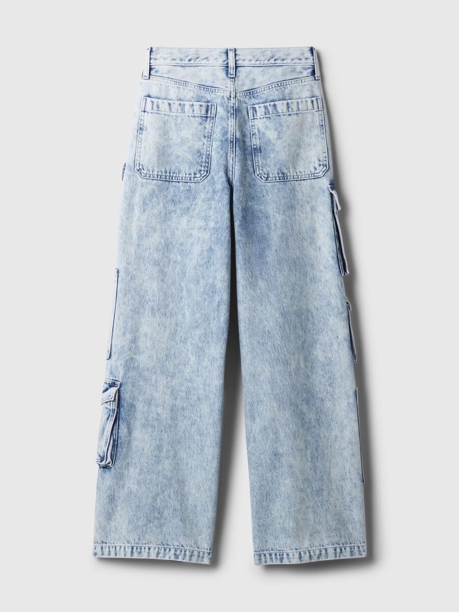 Jeans cargo baggy fit multitasche Donna_6