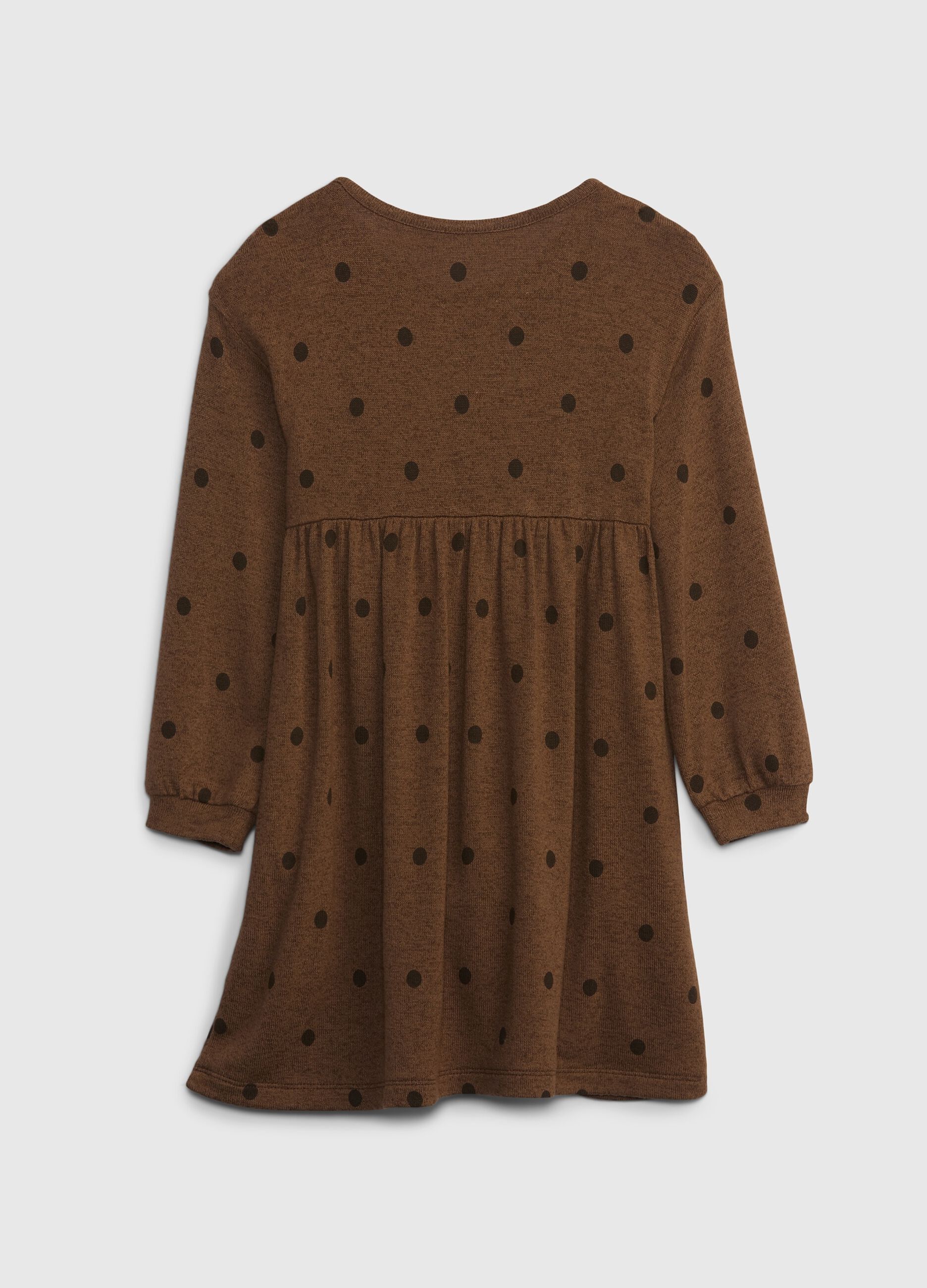 Polka dot dress with long sleeves_1