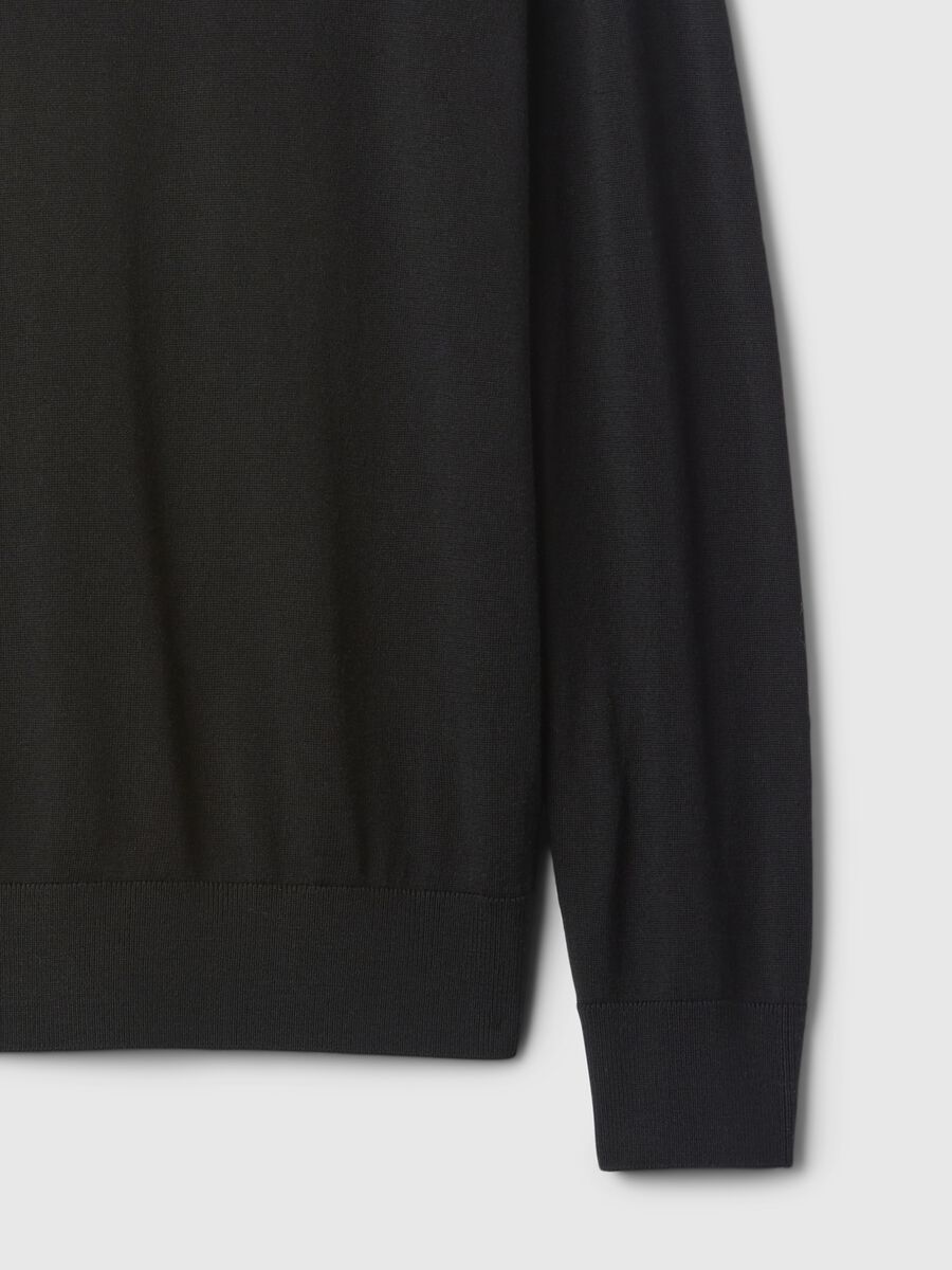 Pullover in lana merino a collo alto Uomo_4