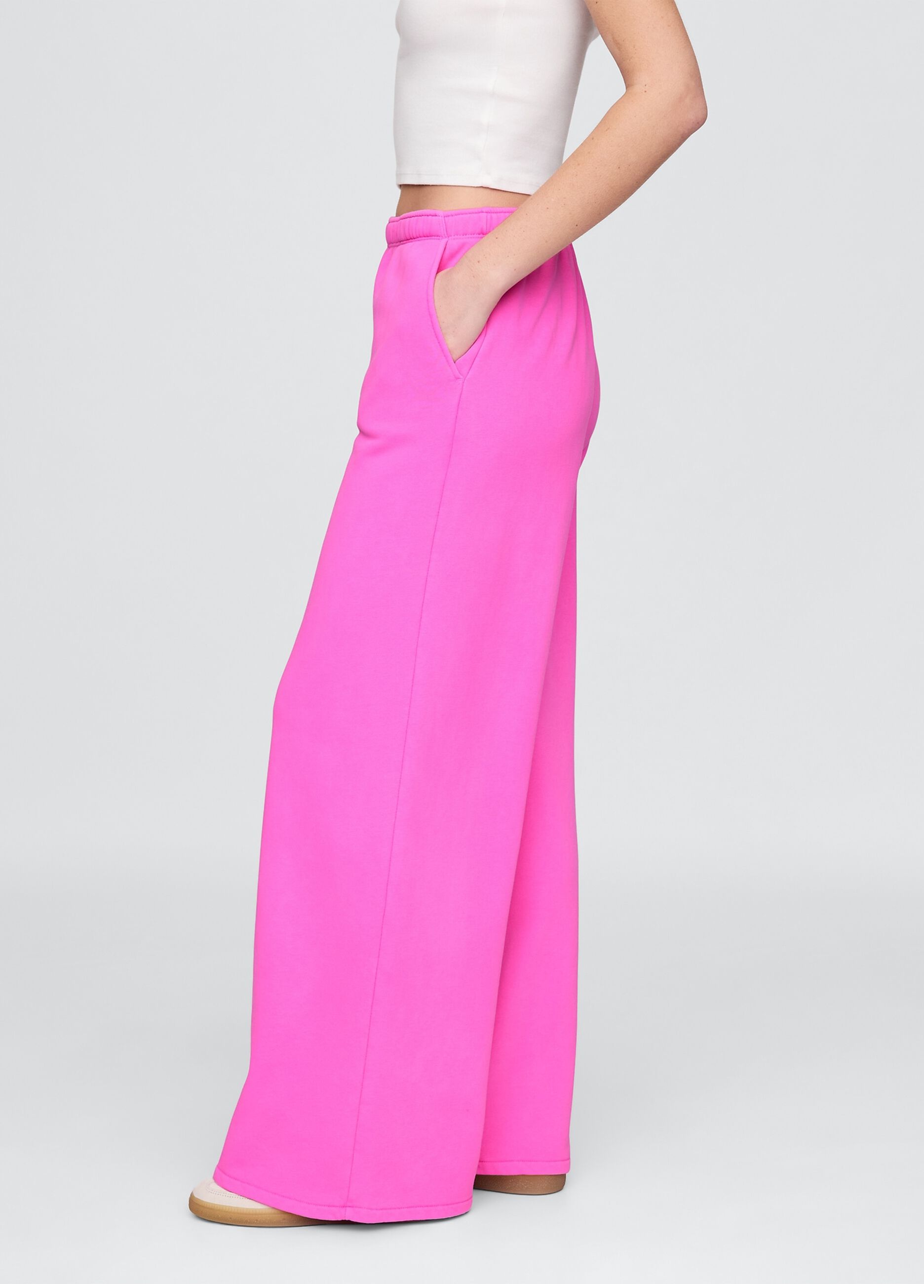 Pantaloni rosa ampi palazzo_3