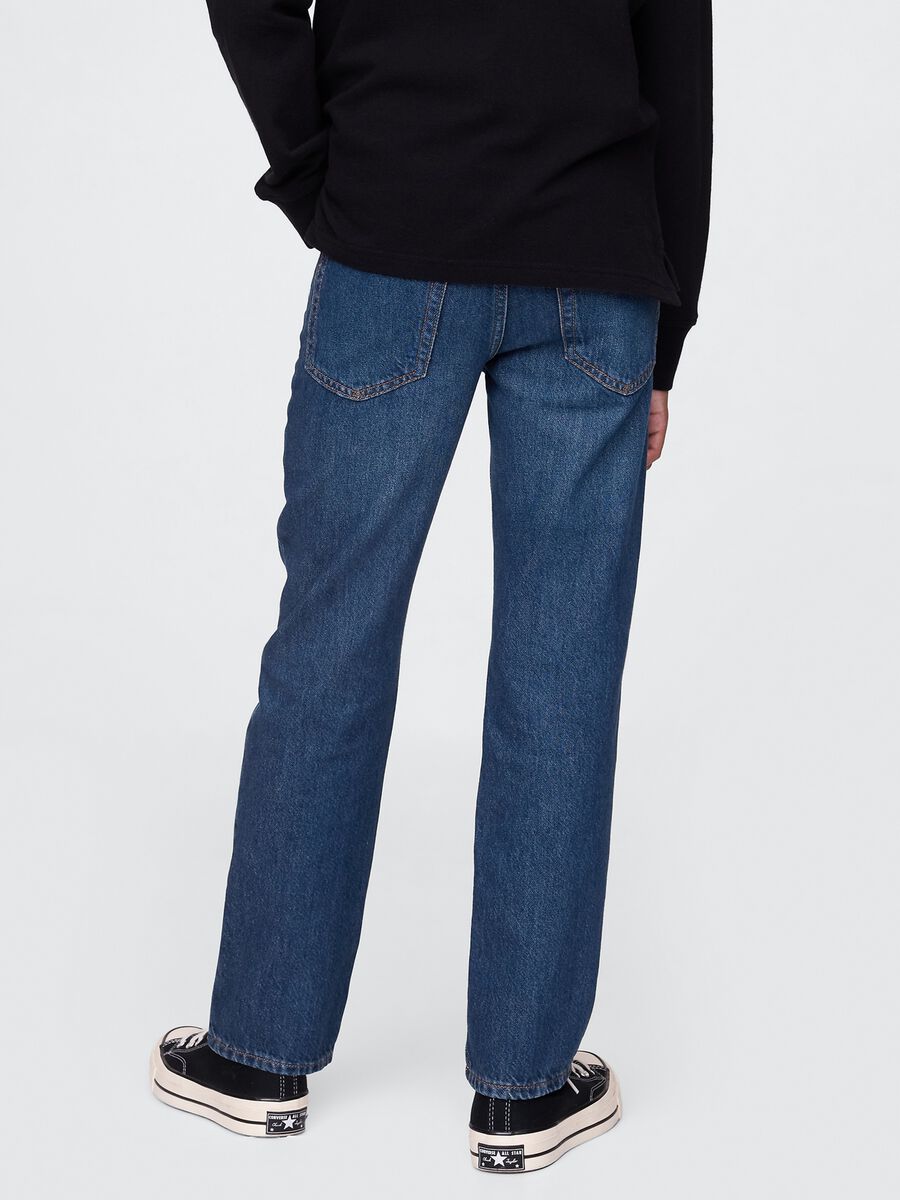 Jeans blu in cotone Bambino_2