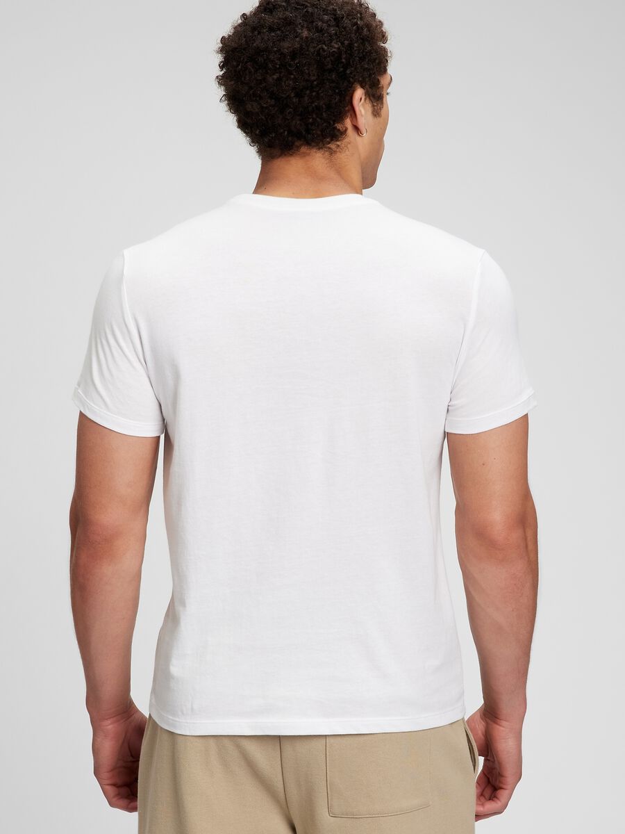 T-shirt in cotone con stampa logo Uomo_1
