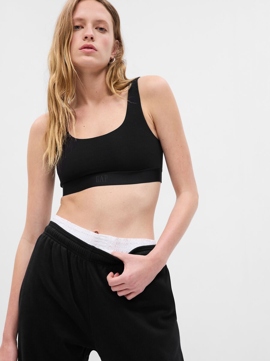 Reggiseno Bralette in cotone bio stretch Donna_0