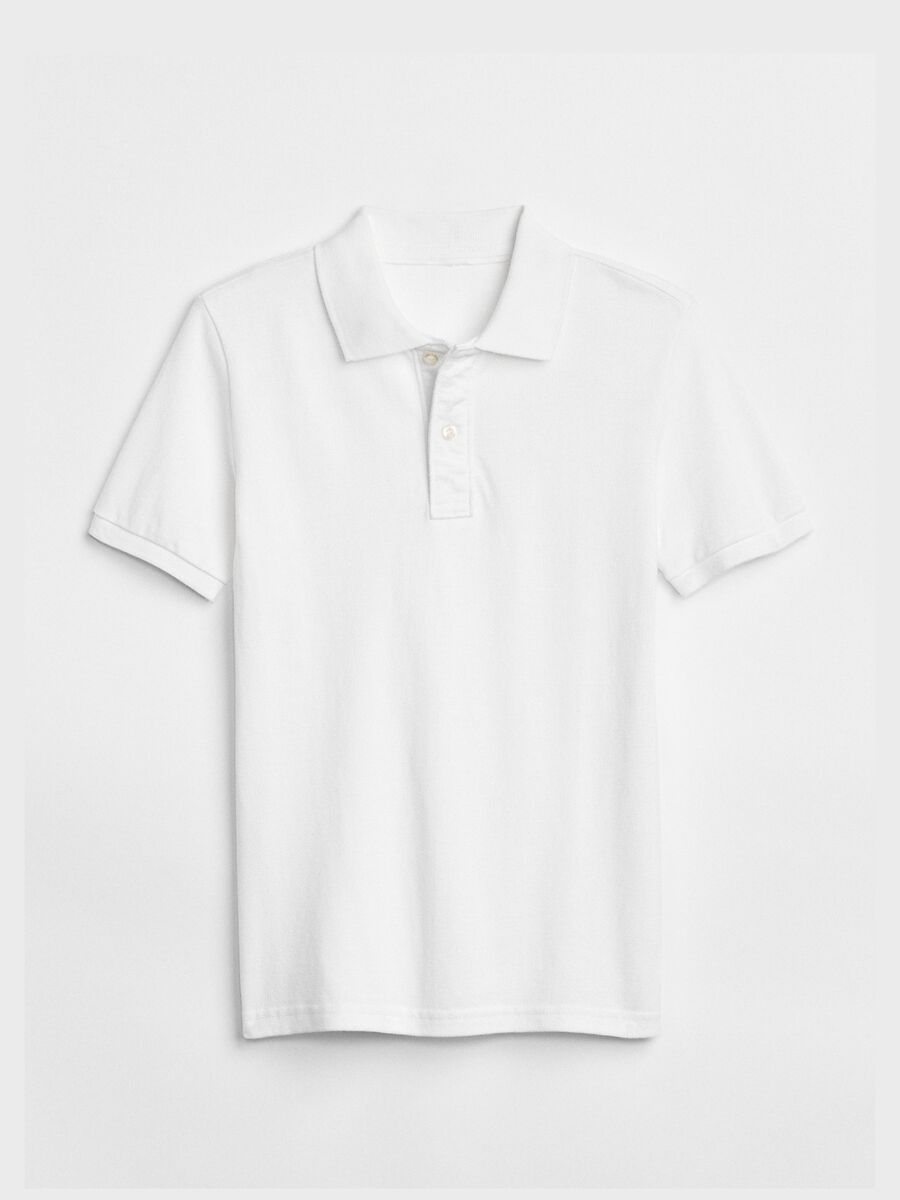 Solid colour polo shirt in cotton pique Boy_0