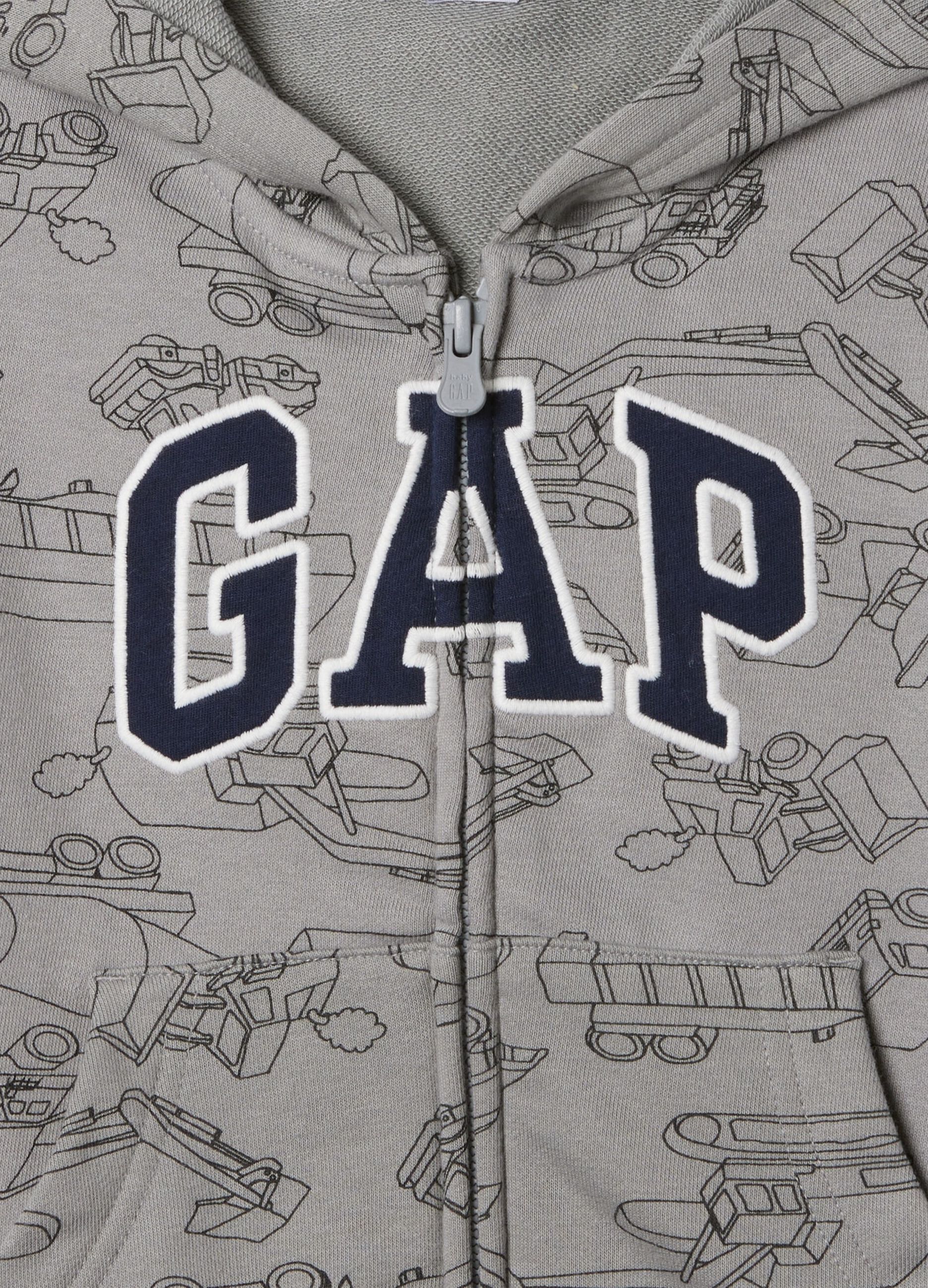 Full-zip con cappuccio stampa macchine da lavoro_2