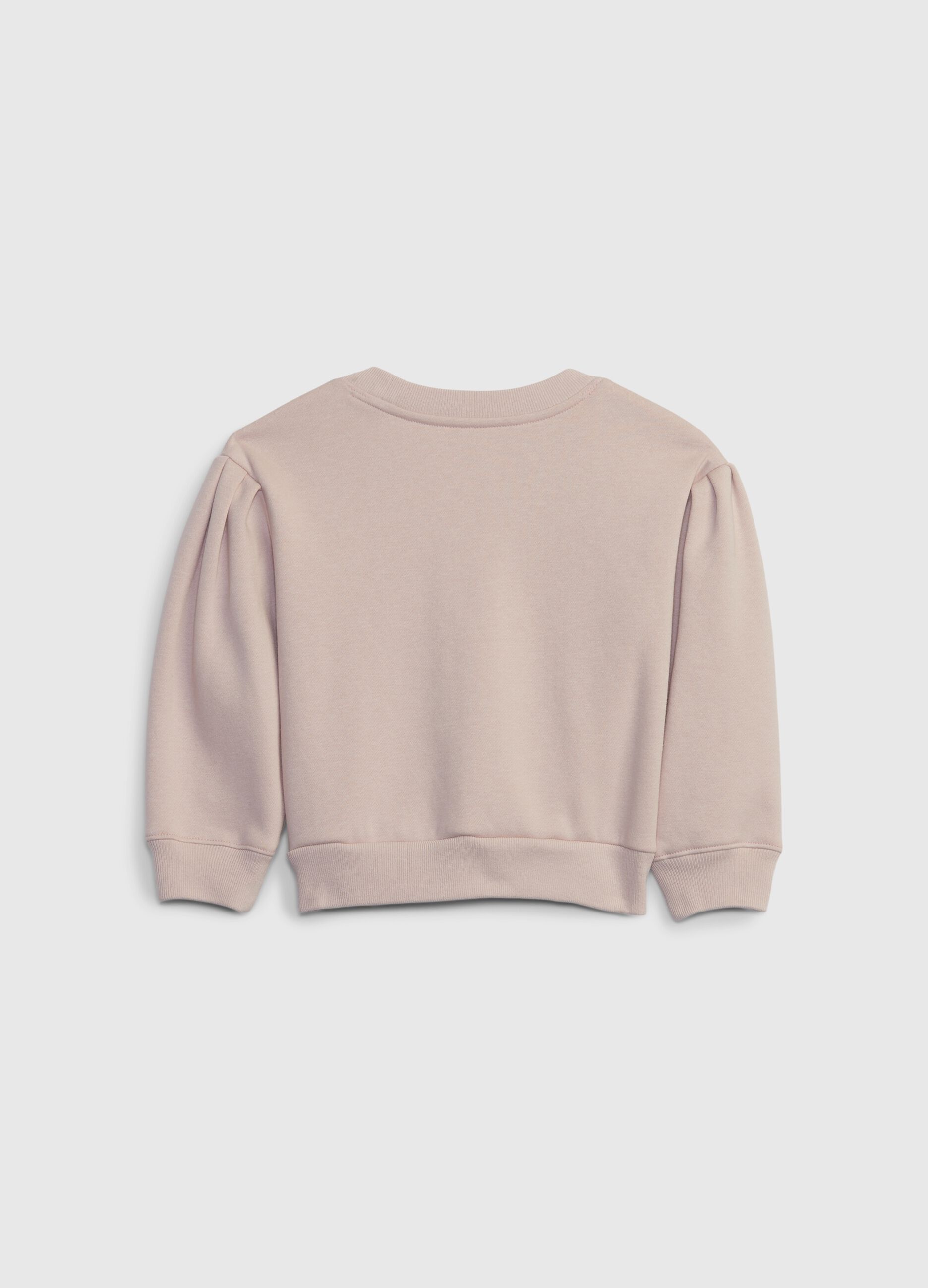 Cotton sweatshirt with logo print_1