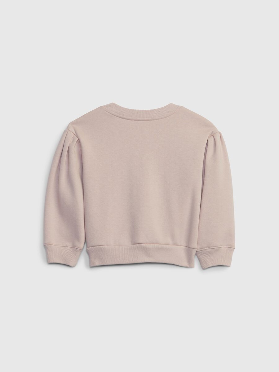 Felpa in cotone con stampa logo Bimba_1