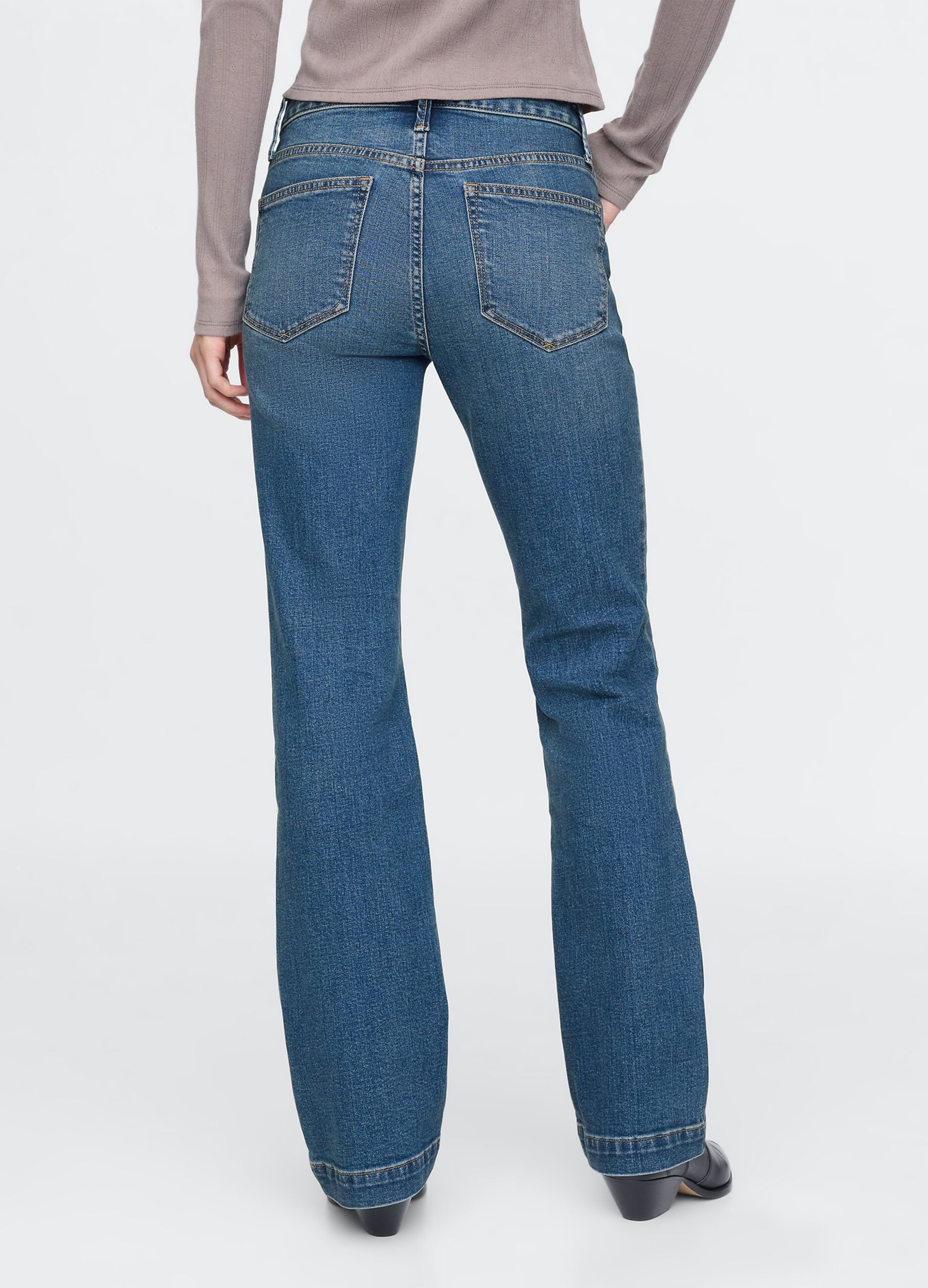 Jeans a gamba larga in misto cotone Gap_2