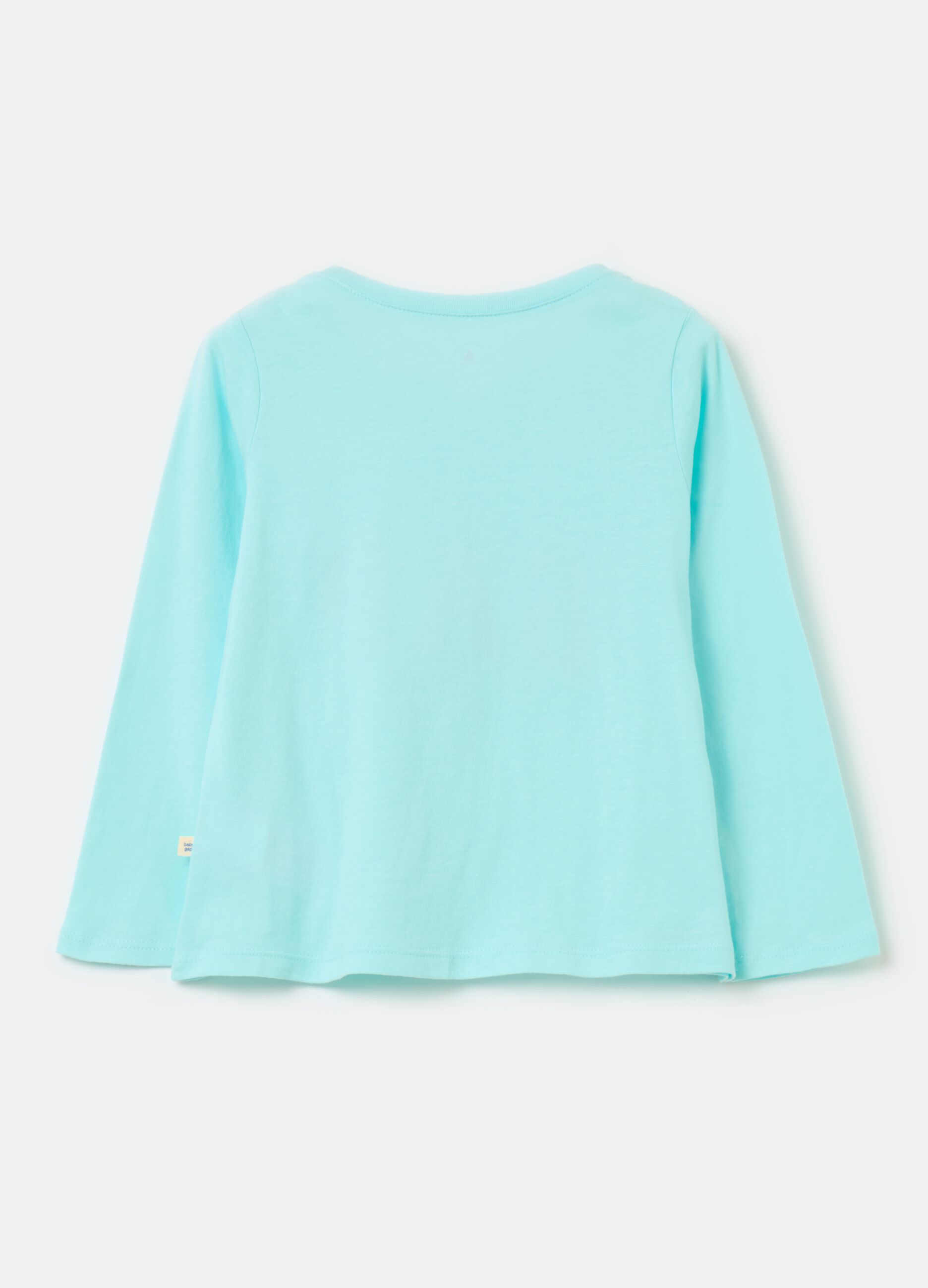 T-shirt a maniche lunghe stampa logo glitter_1