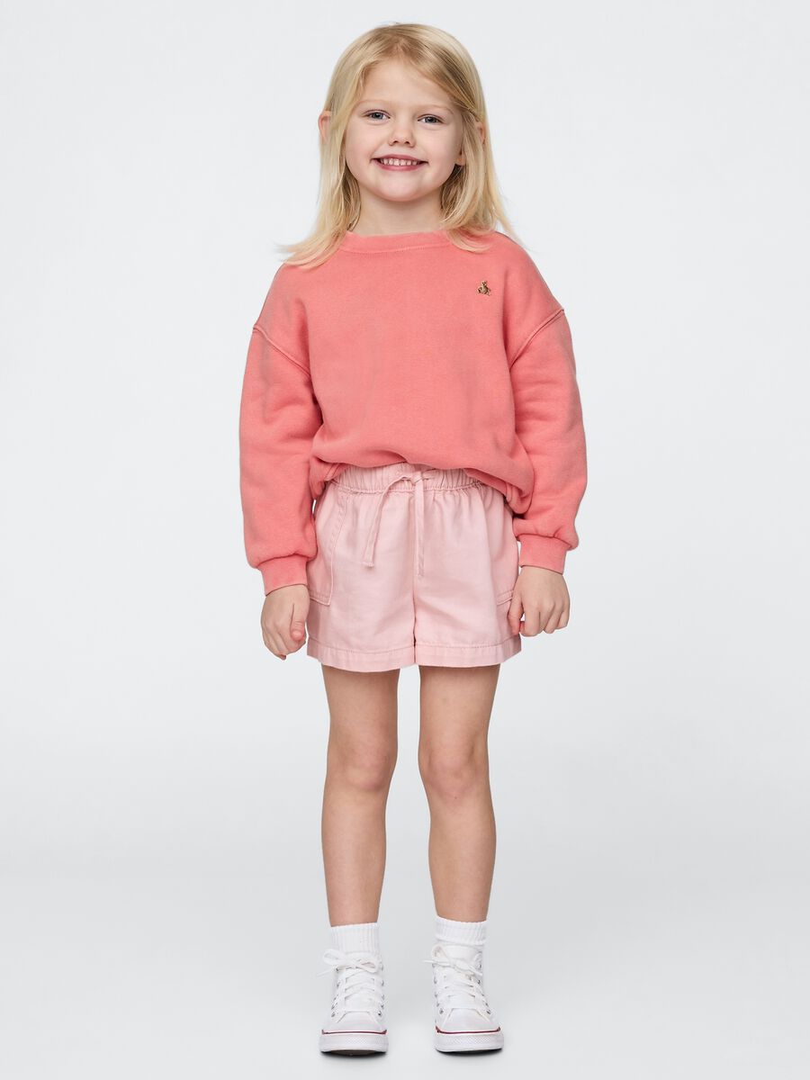 Shorts rosa da bambino con coulisse Bimba_0
