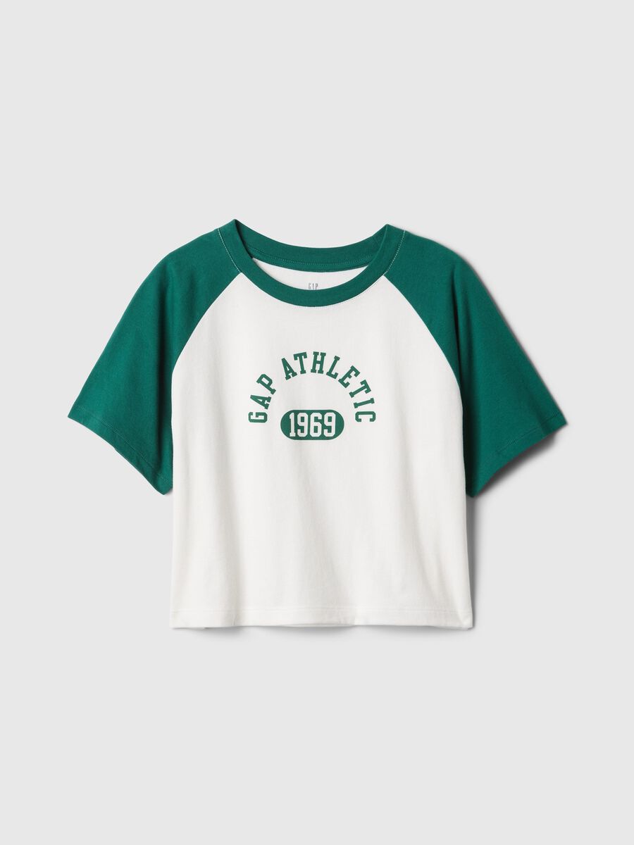 T-shirt boxy fit con stampa Athletics Bambina_2