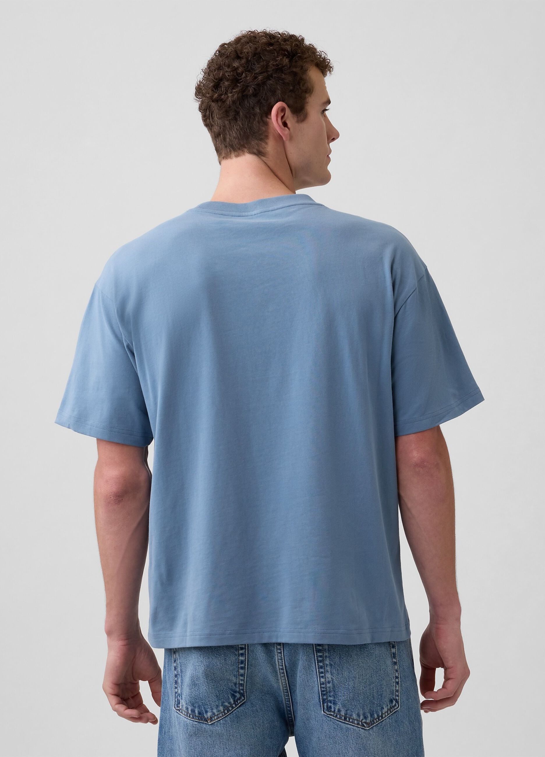 T-shirt in cotone a maniche corte con logo GAP