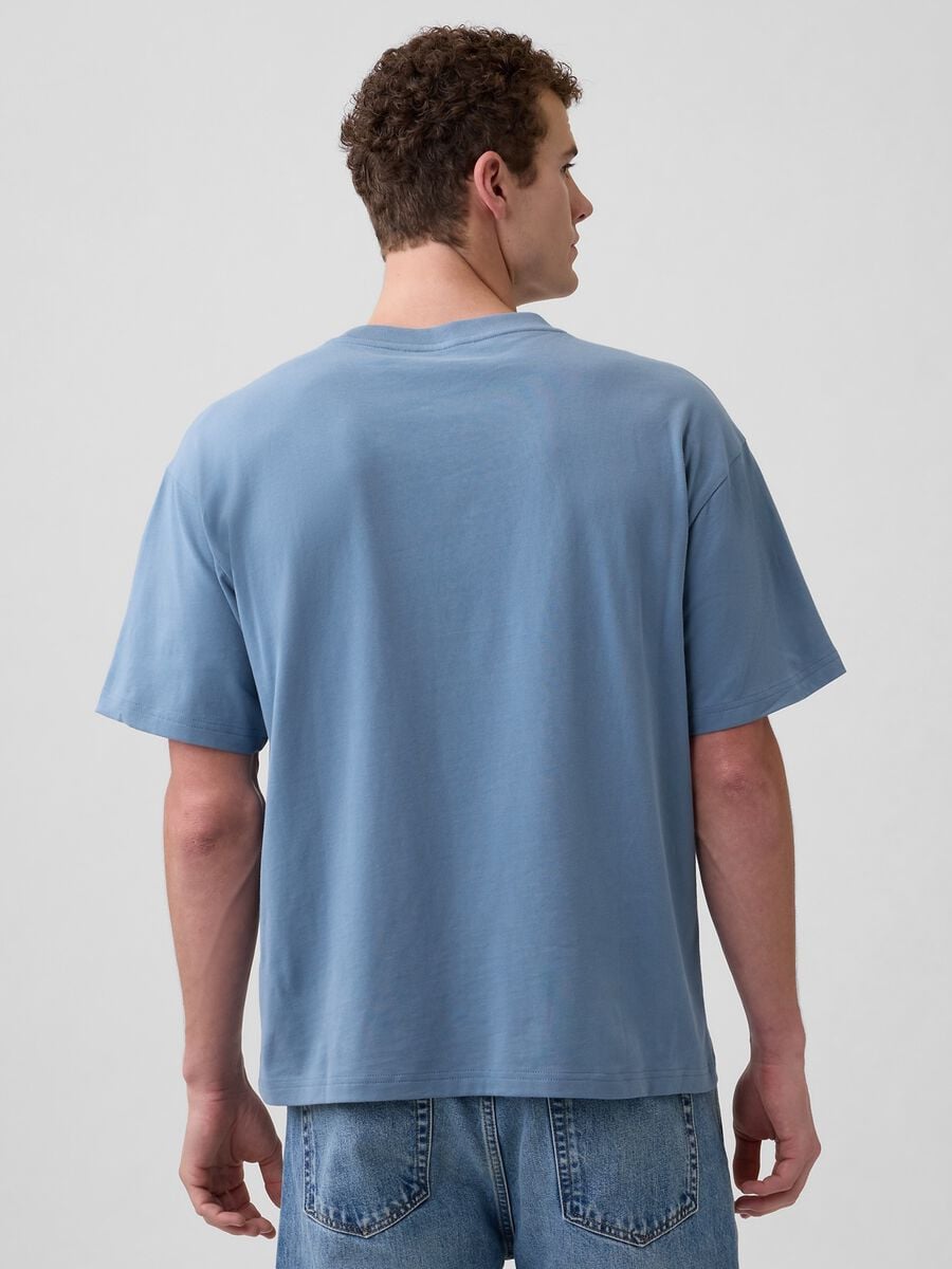 T-shirt in cotone a maniche corte con logo GAP Uomo_1