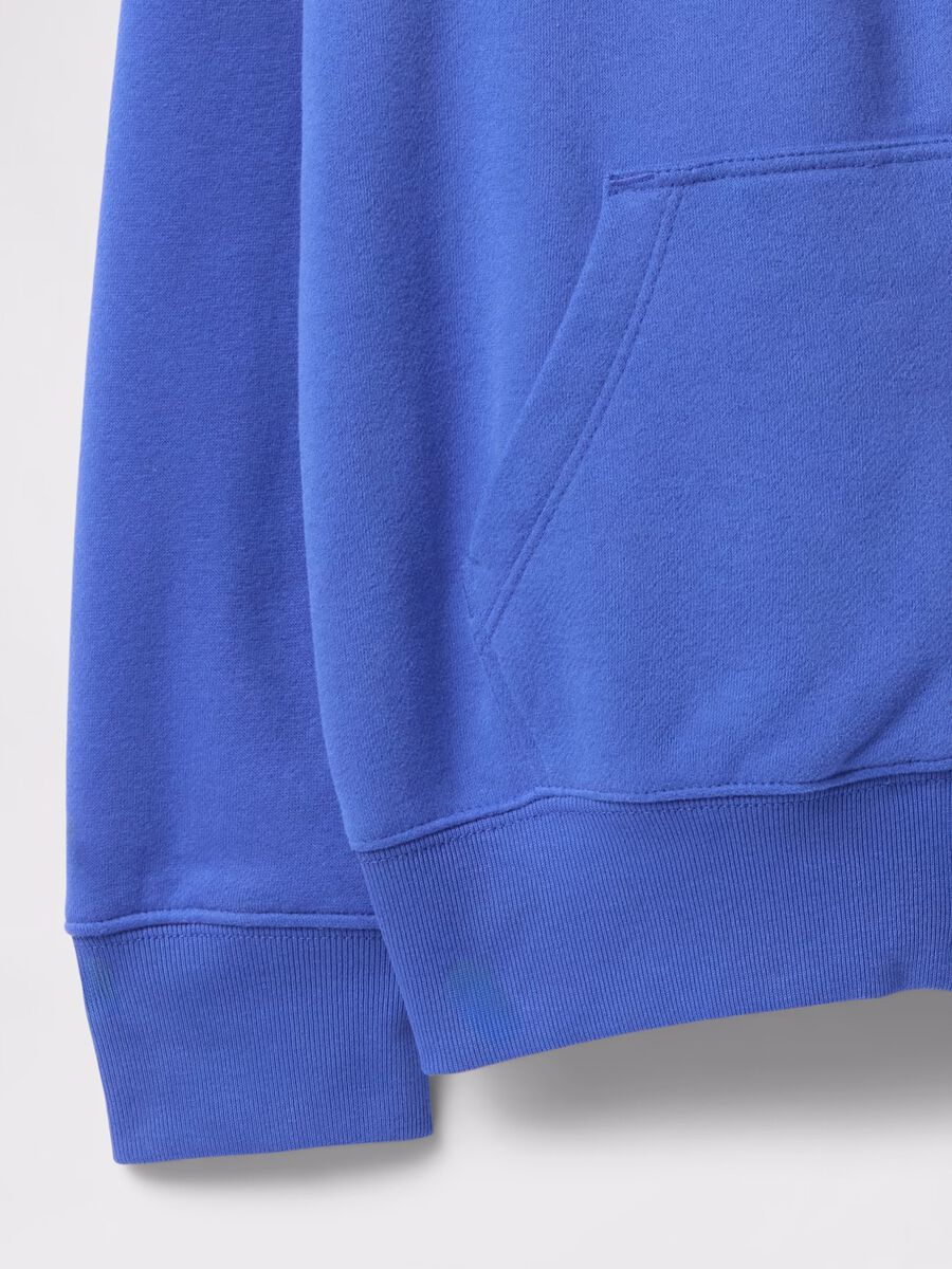 Felpa con cappuccio blu in puro cotone GAP Kids Bambino_4