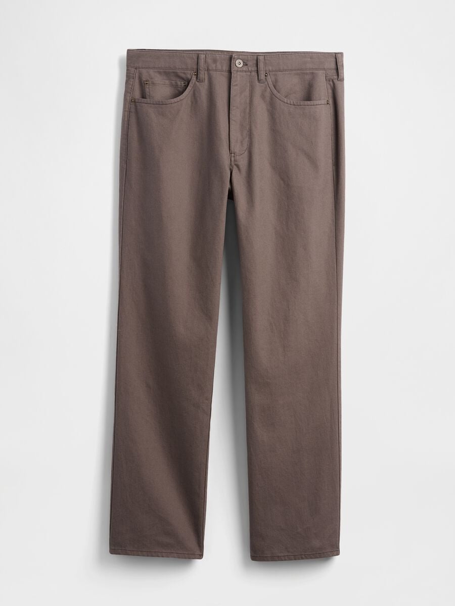 Linen and cotton blend trousers Man_4