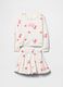 GAP Kids white sweatshirt and skirt set with cherry print_0