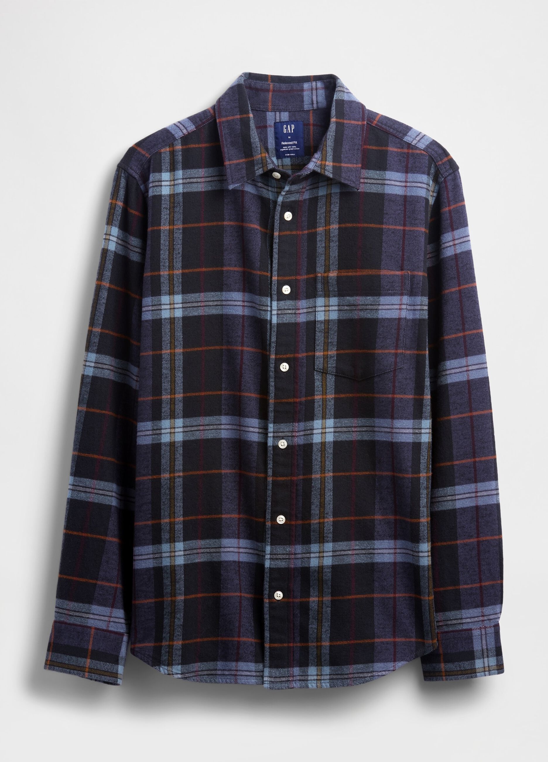 Blue Checked Cotton Shirt